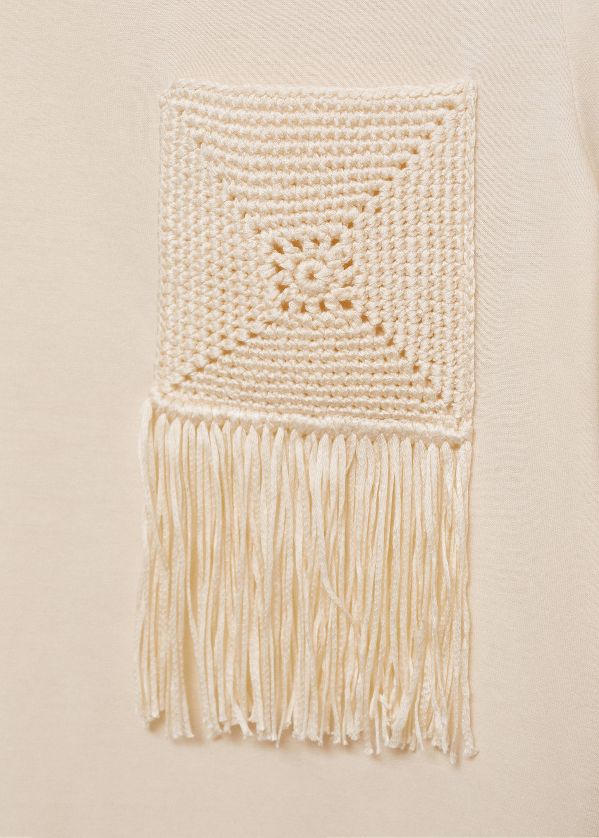 Crochet detail T-shirt - Details of the article 0