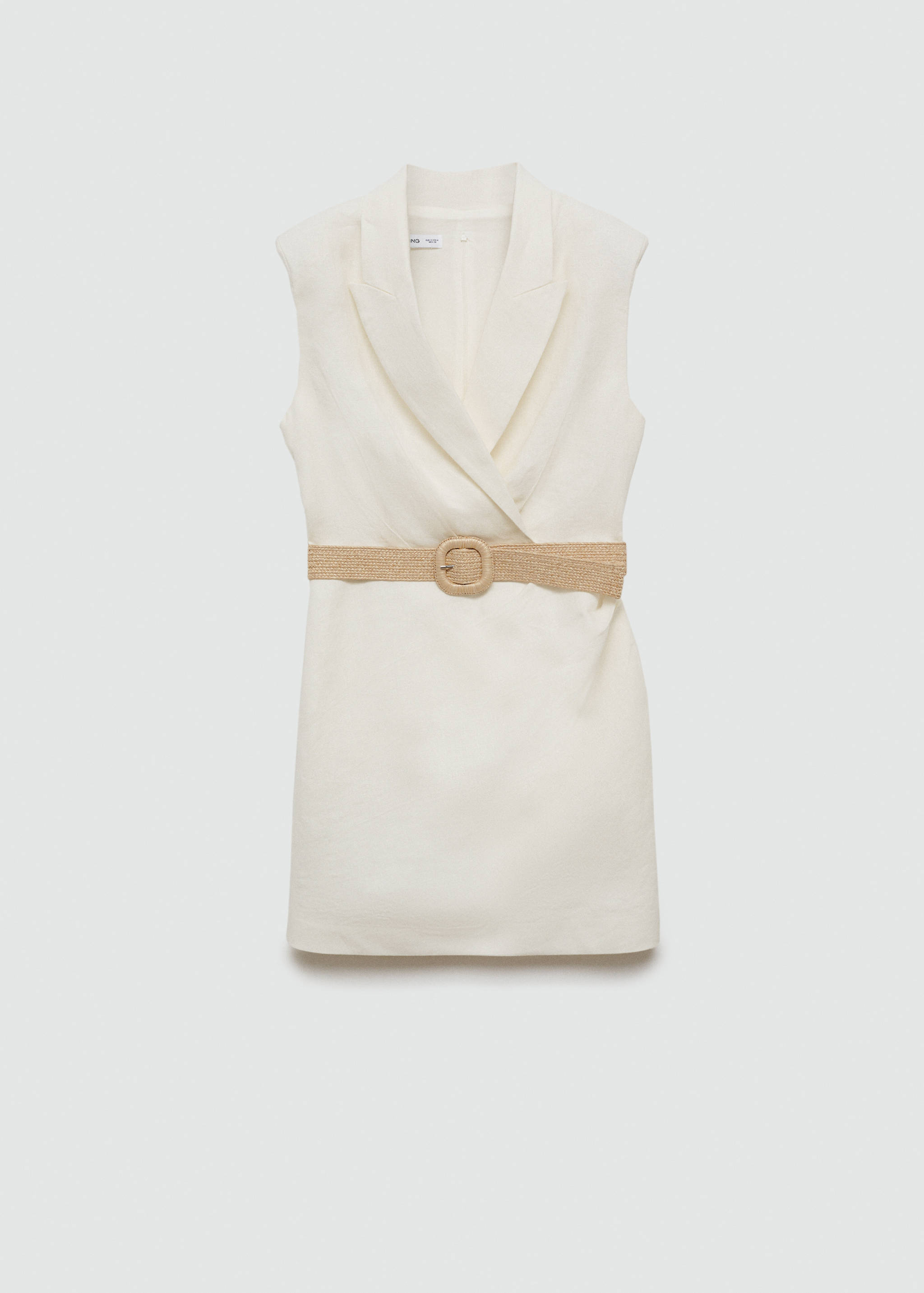 Rochie din in cu curea - Articol fără model