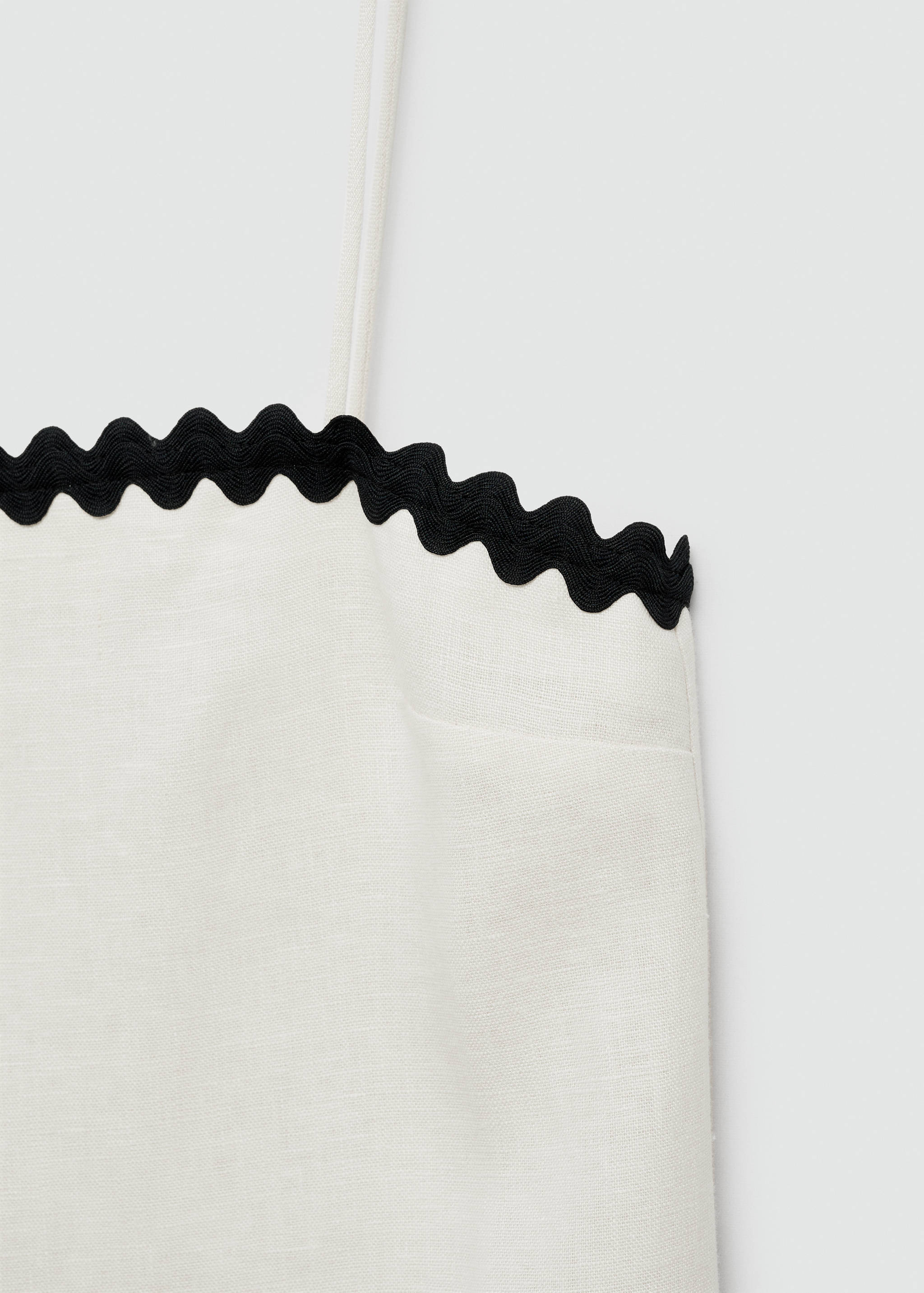 Leinenkleid mit Kontrastdetails - Detail des Artikels 8