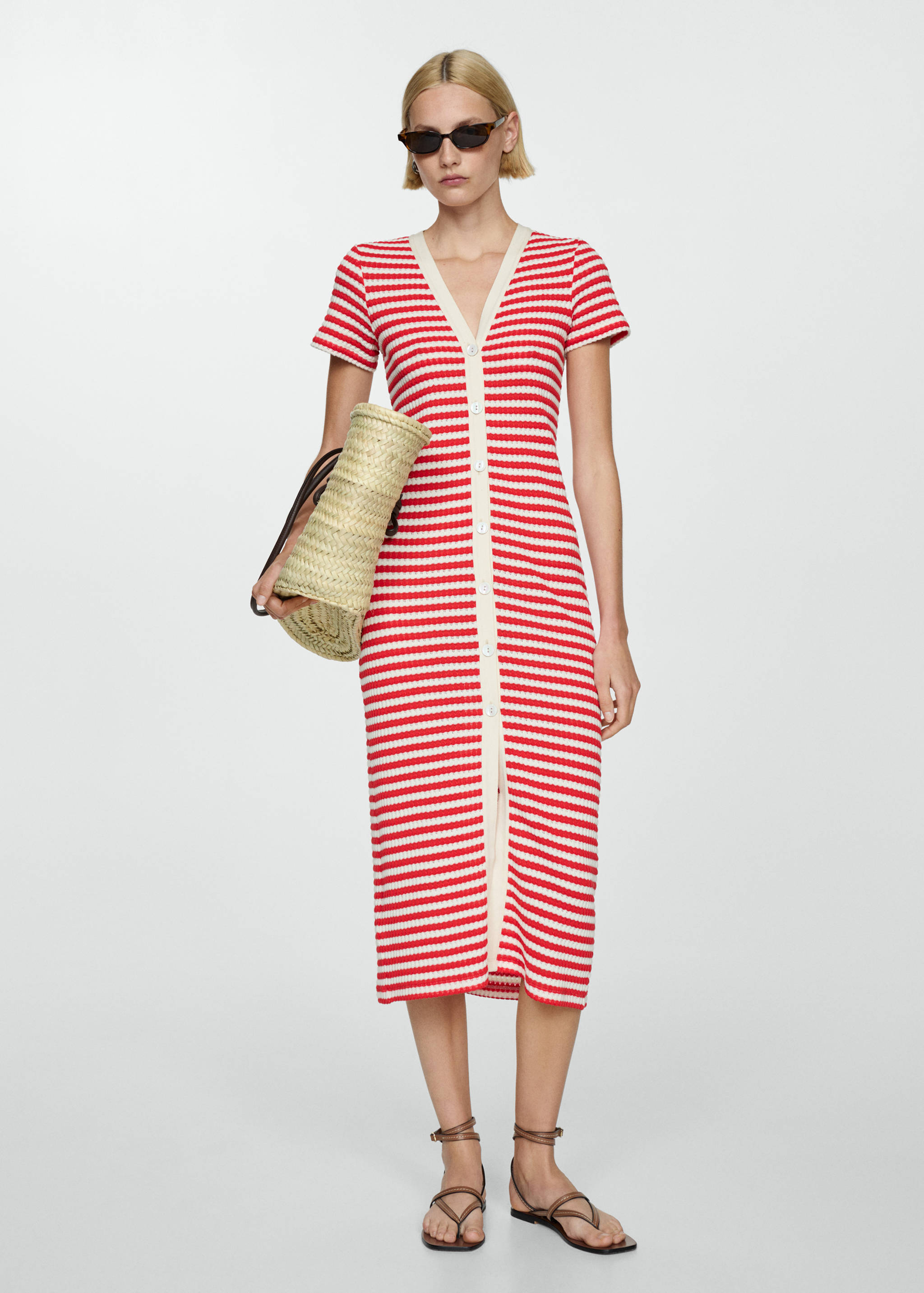 Button crochet dress - General plane