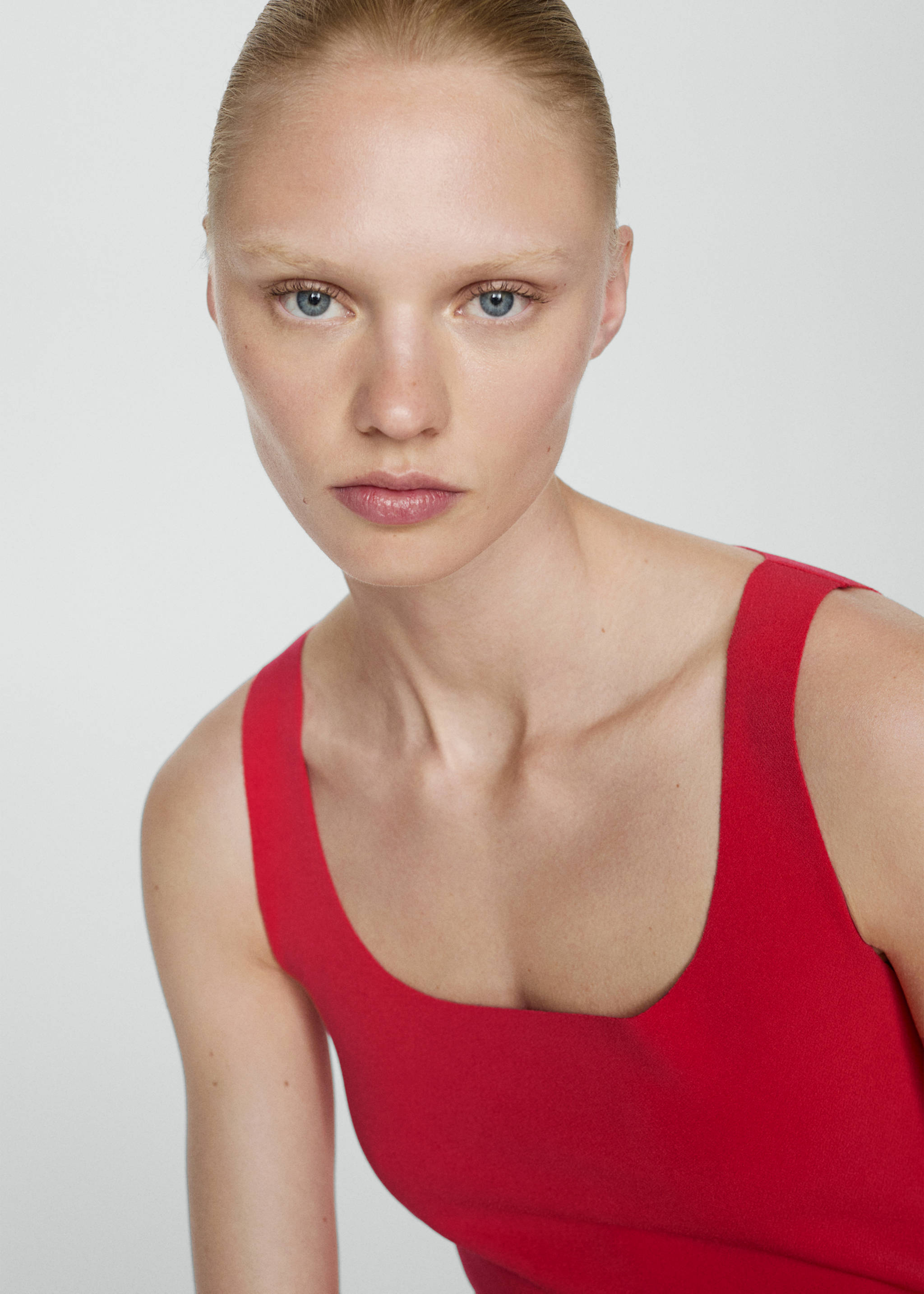 Midi-dress with straps - Details of the article 1