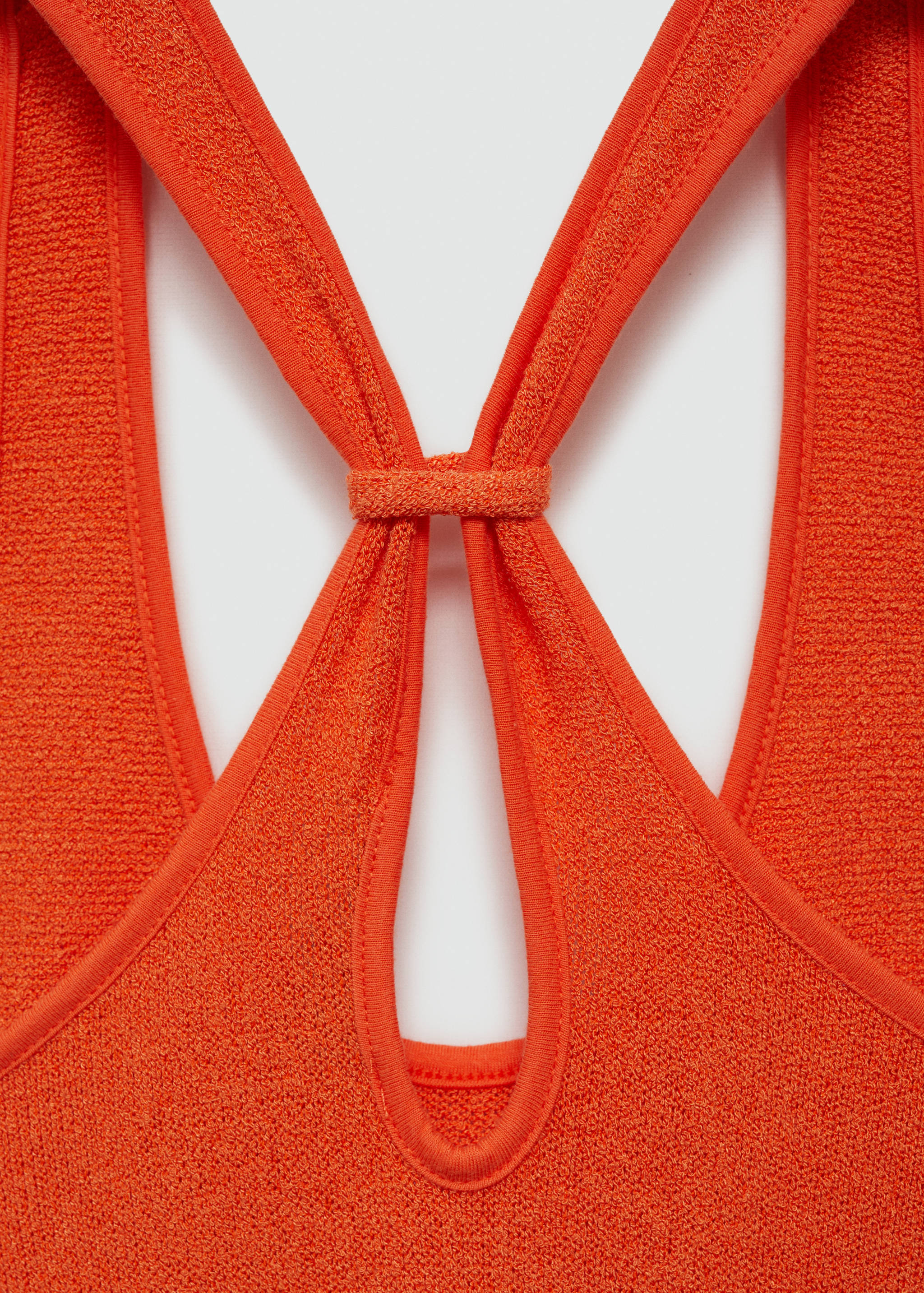 Cross-back knitted dress - Details of the article 8