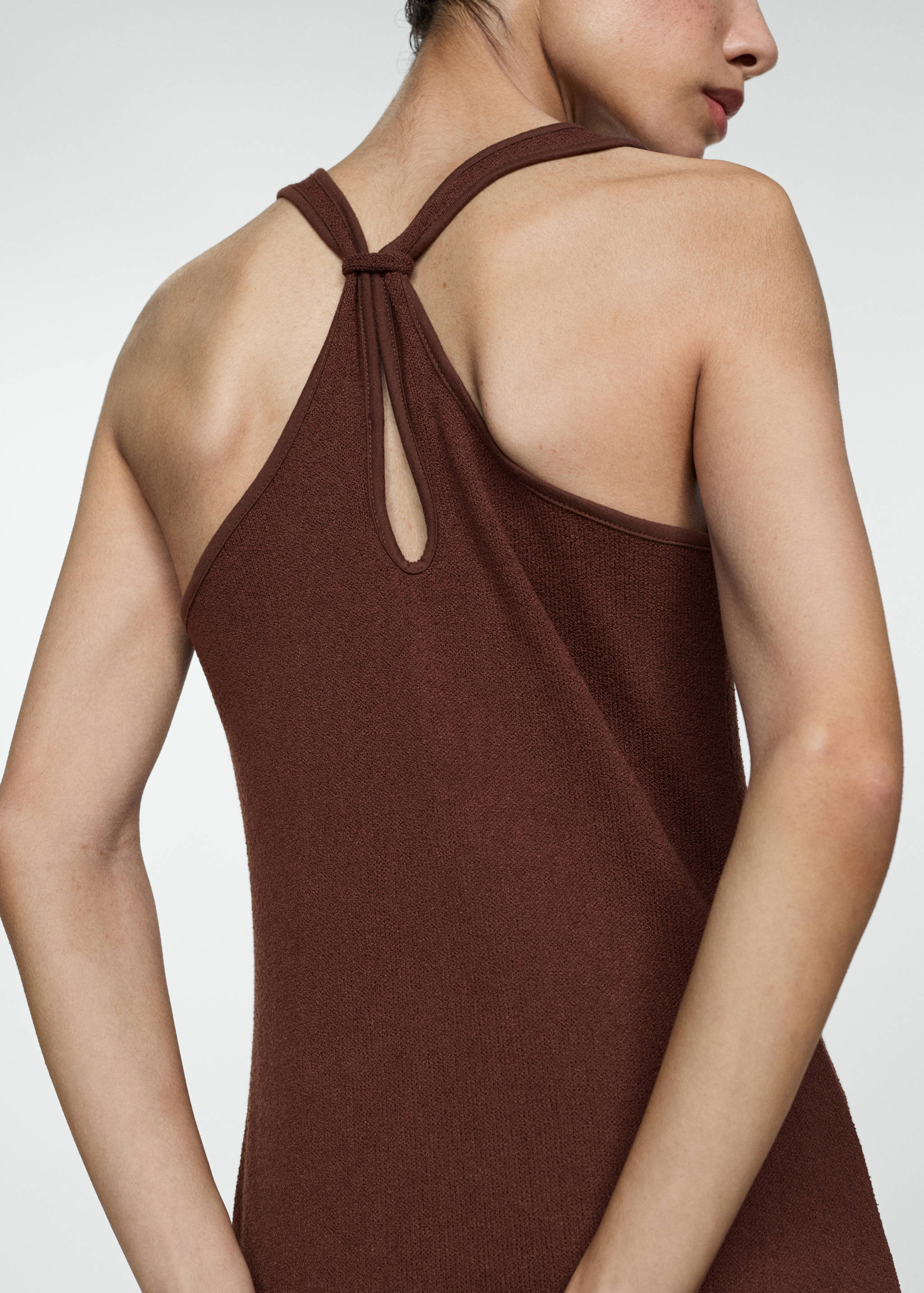 Vestido punto espalda cruzada - Detalle del artículo 6