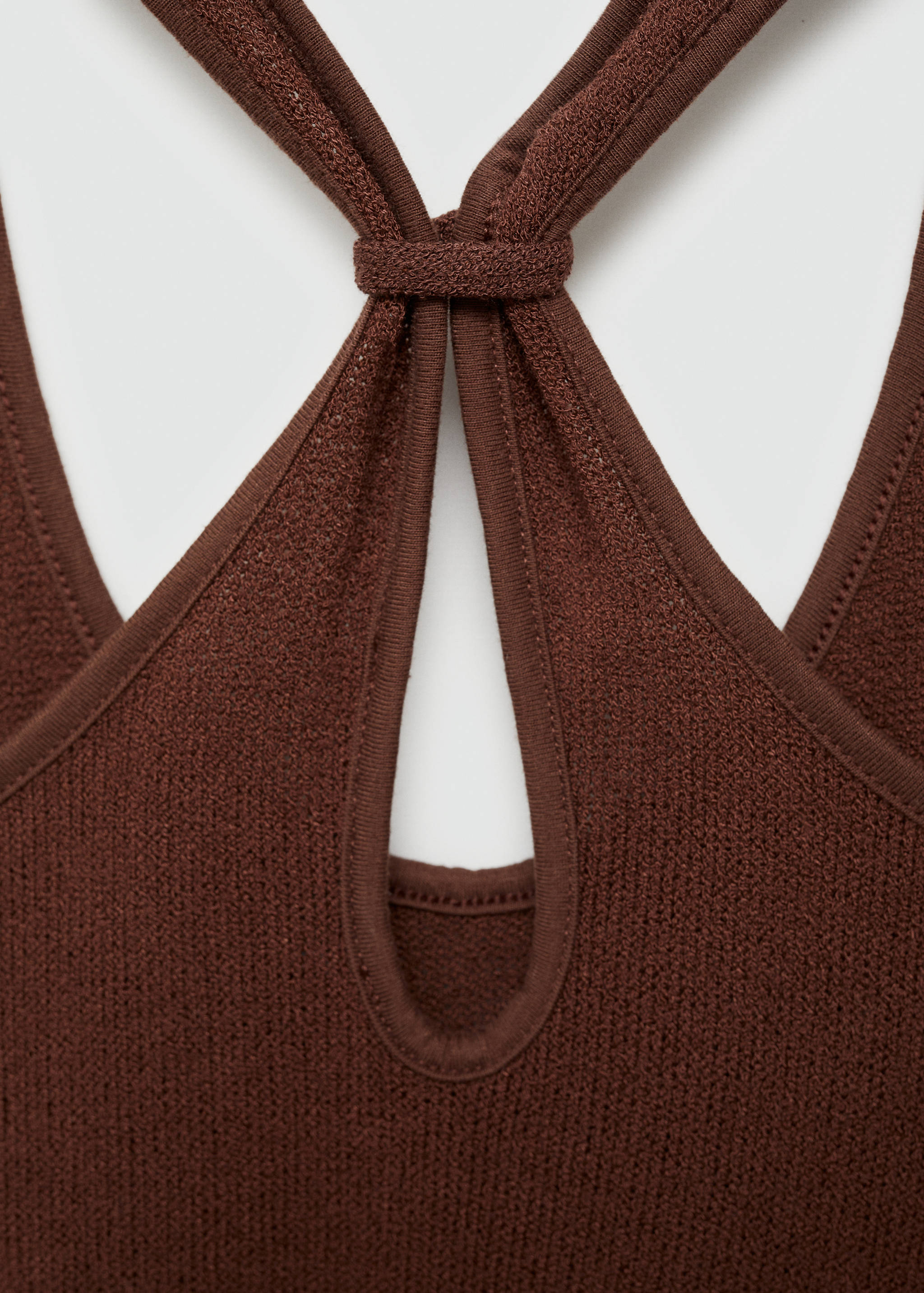 Vestido punto espalda cruzada - Detalle del artículo 8