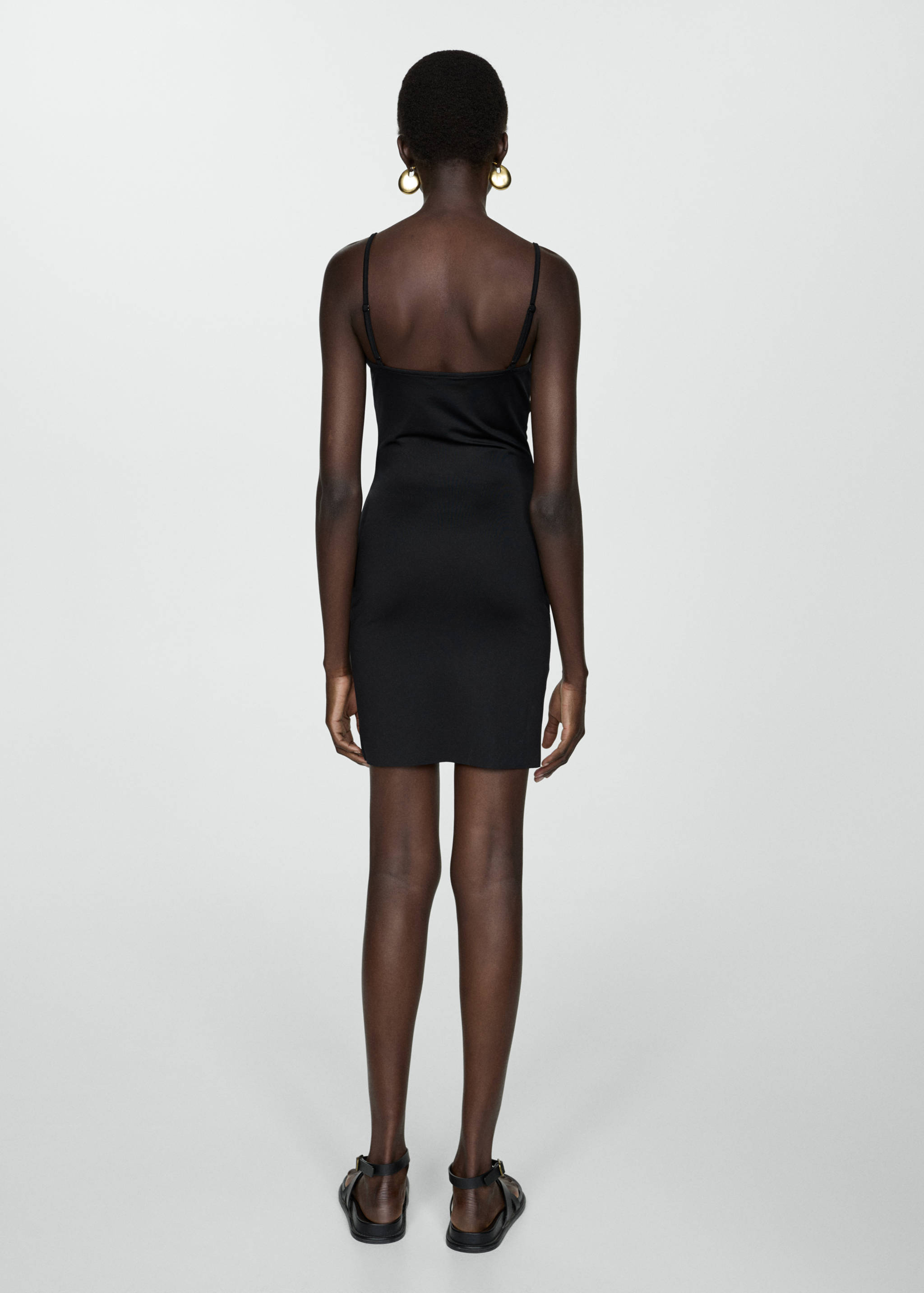 Vestido forro corto tirantes - Reverso del artículo