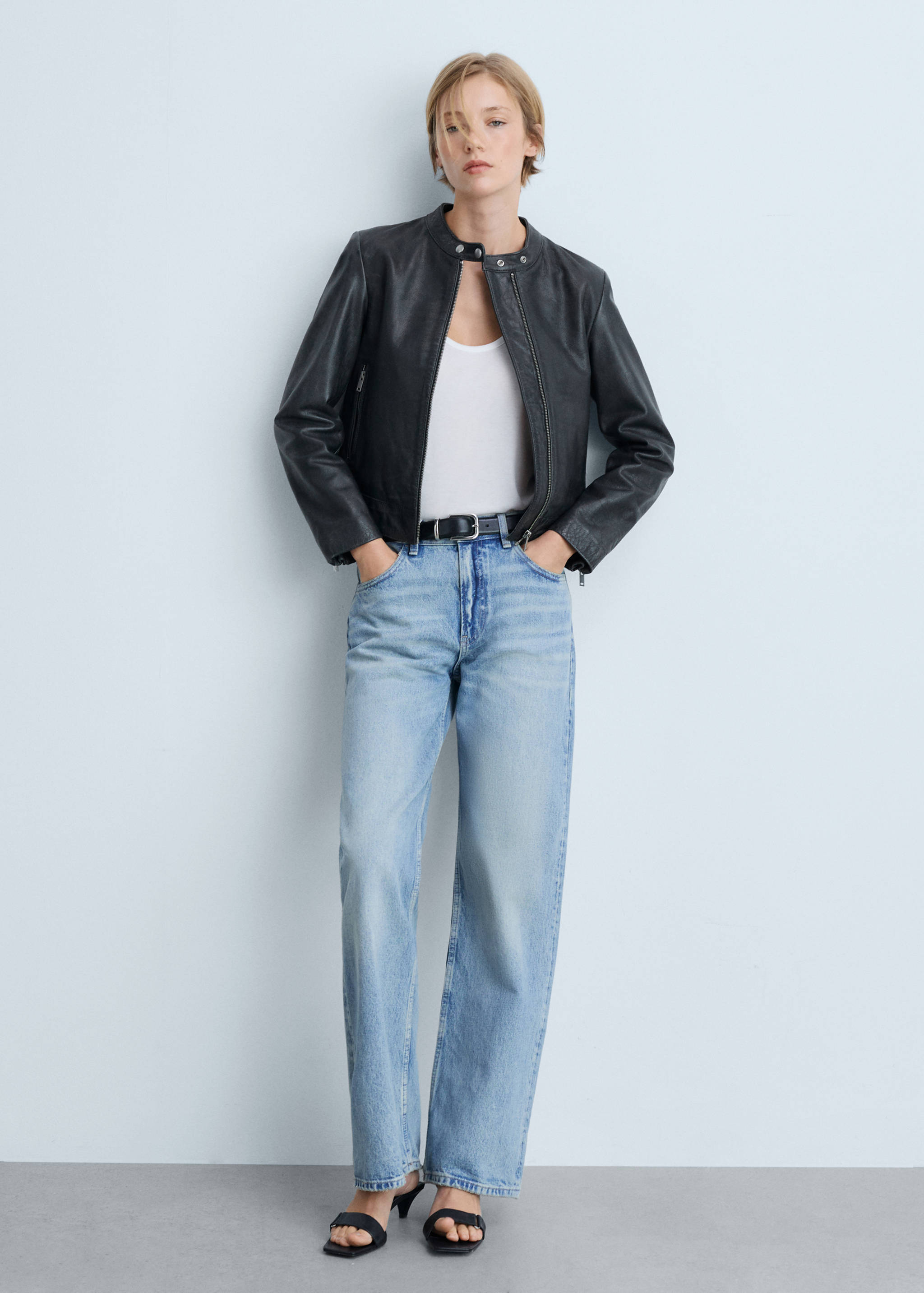 100% leather jacket - General plane