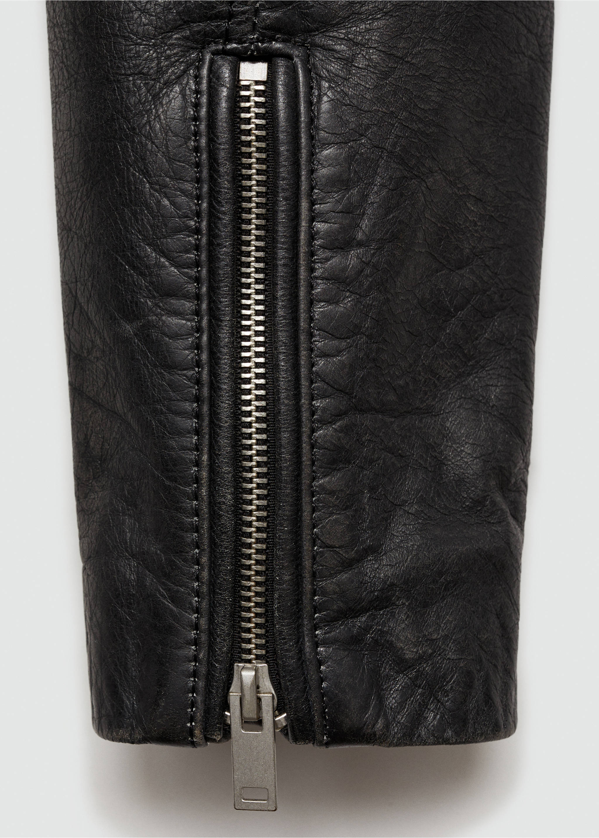 100% leren jack - Detail van het artikel 0, Zwart. Ref: 77010390-00.