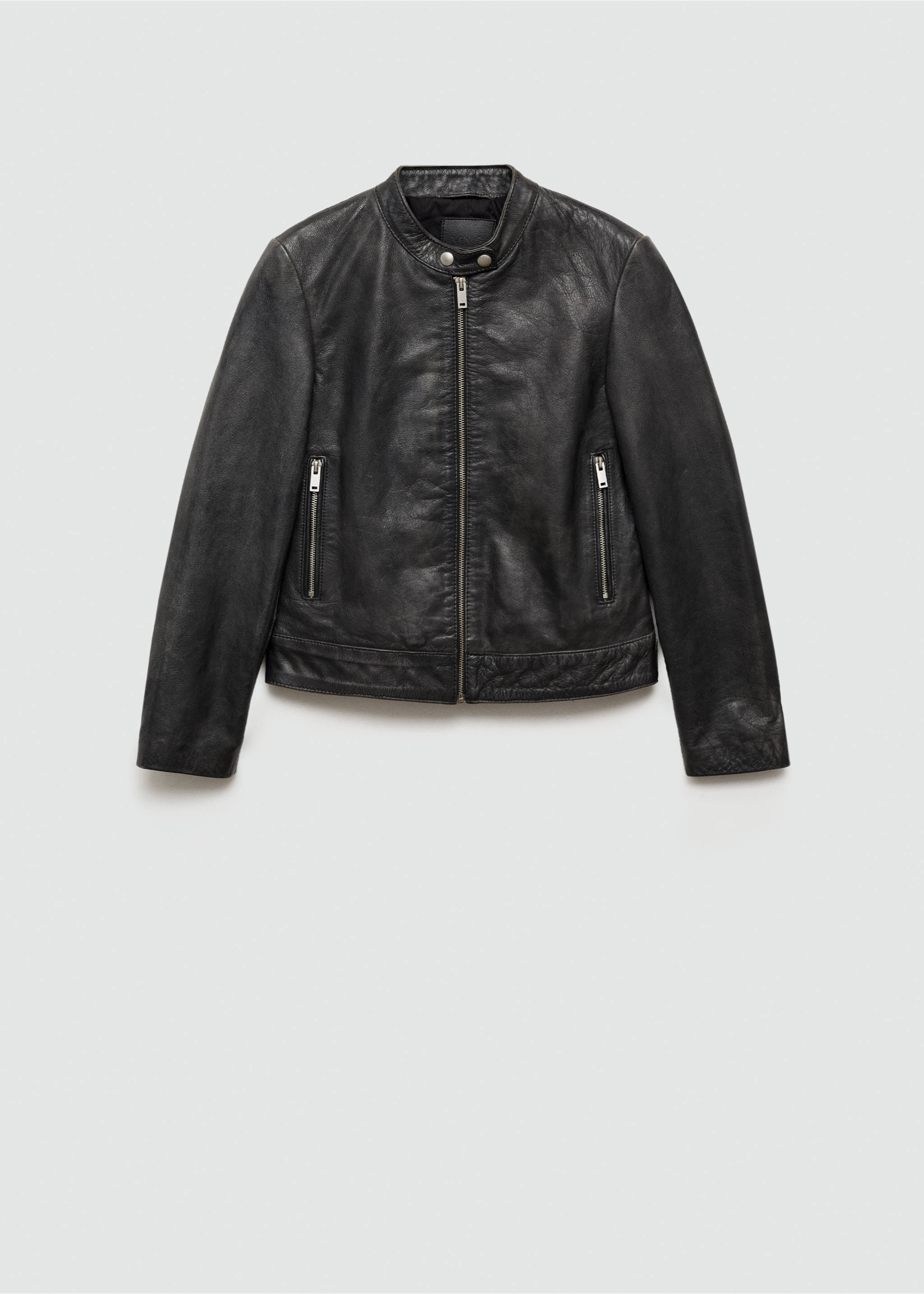100% leren jack - Artikel zonder model, Zwart. Ref: 77010390-00.