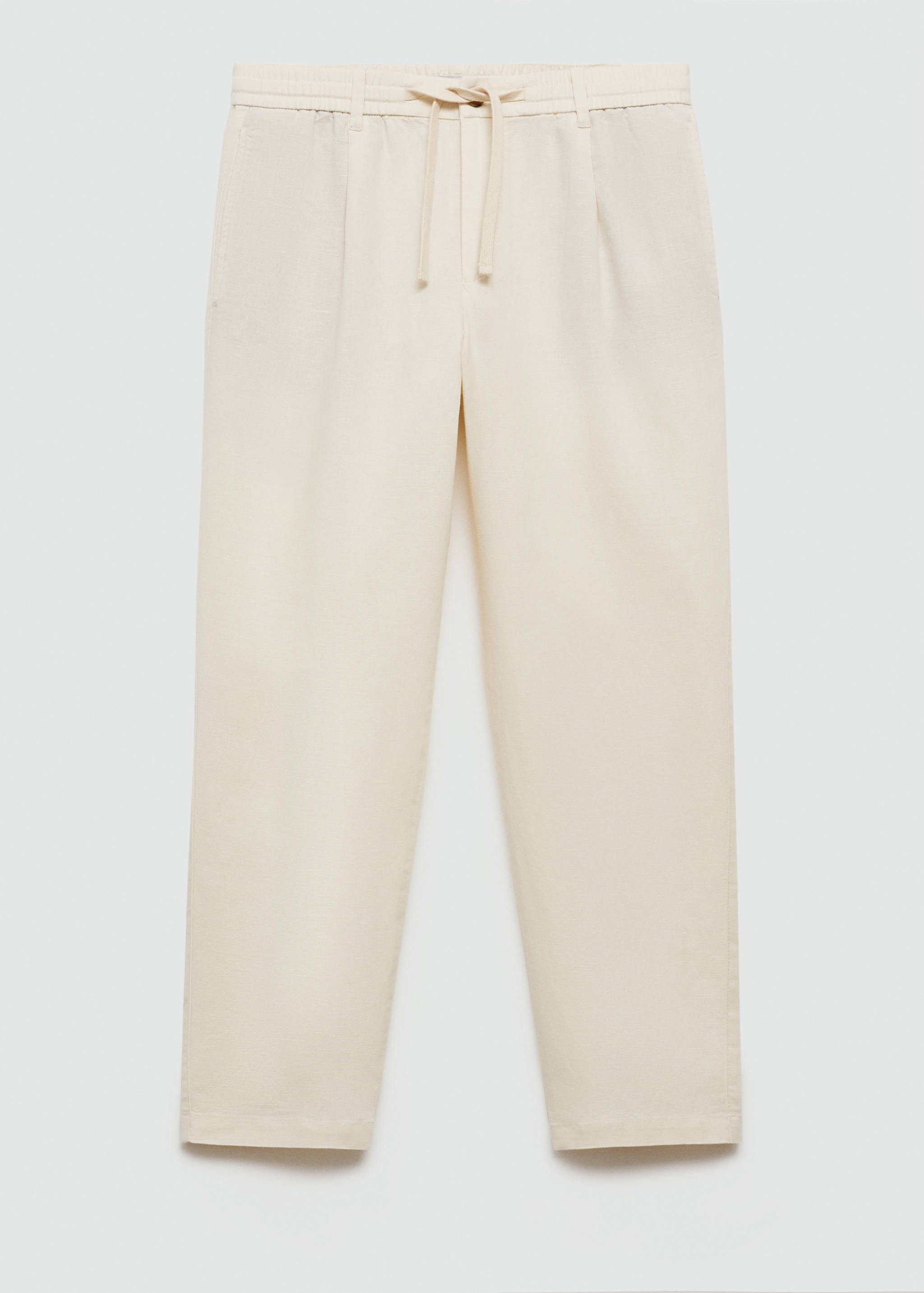 Slim-fit trousers with drawstring - Article without model