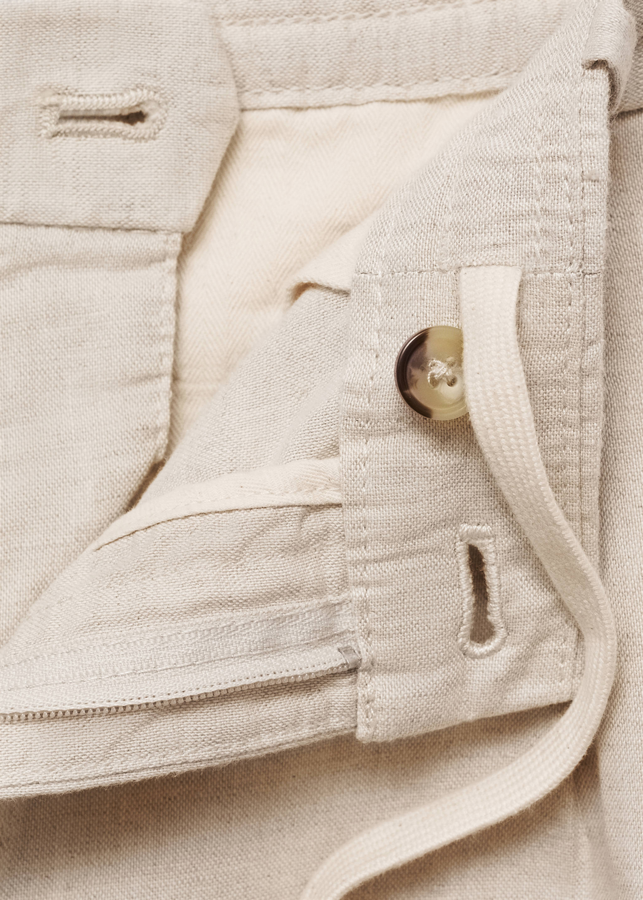 Slim-fit trousers with drawstring - Details of the article 8