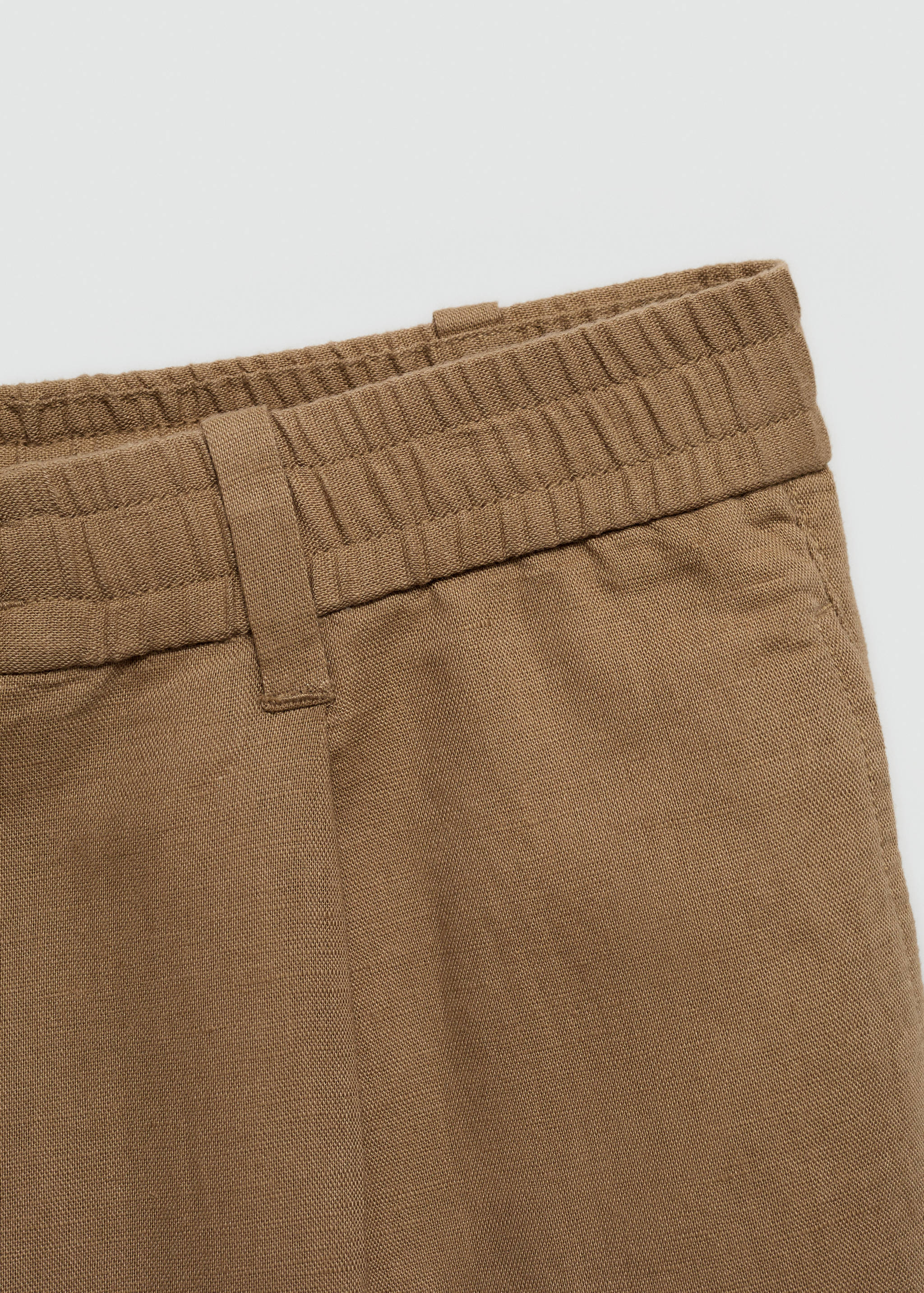 Slim-fit trousers with drawstring - Details of the article 0