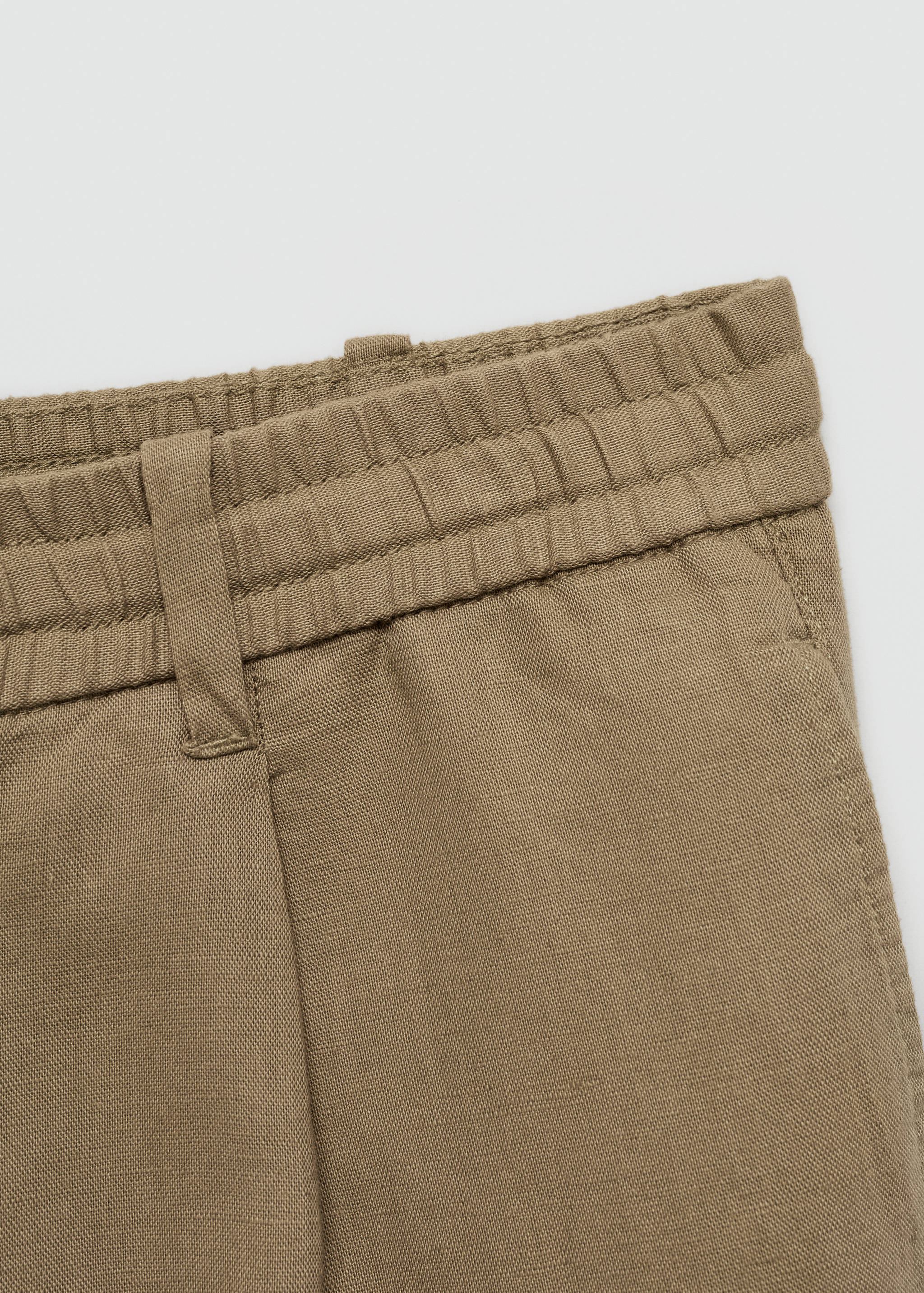 Slim-fit trousers with drawstring - Details of the article 0