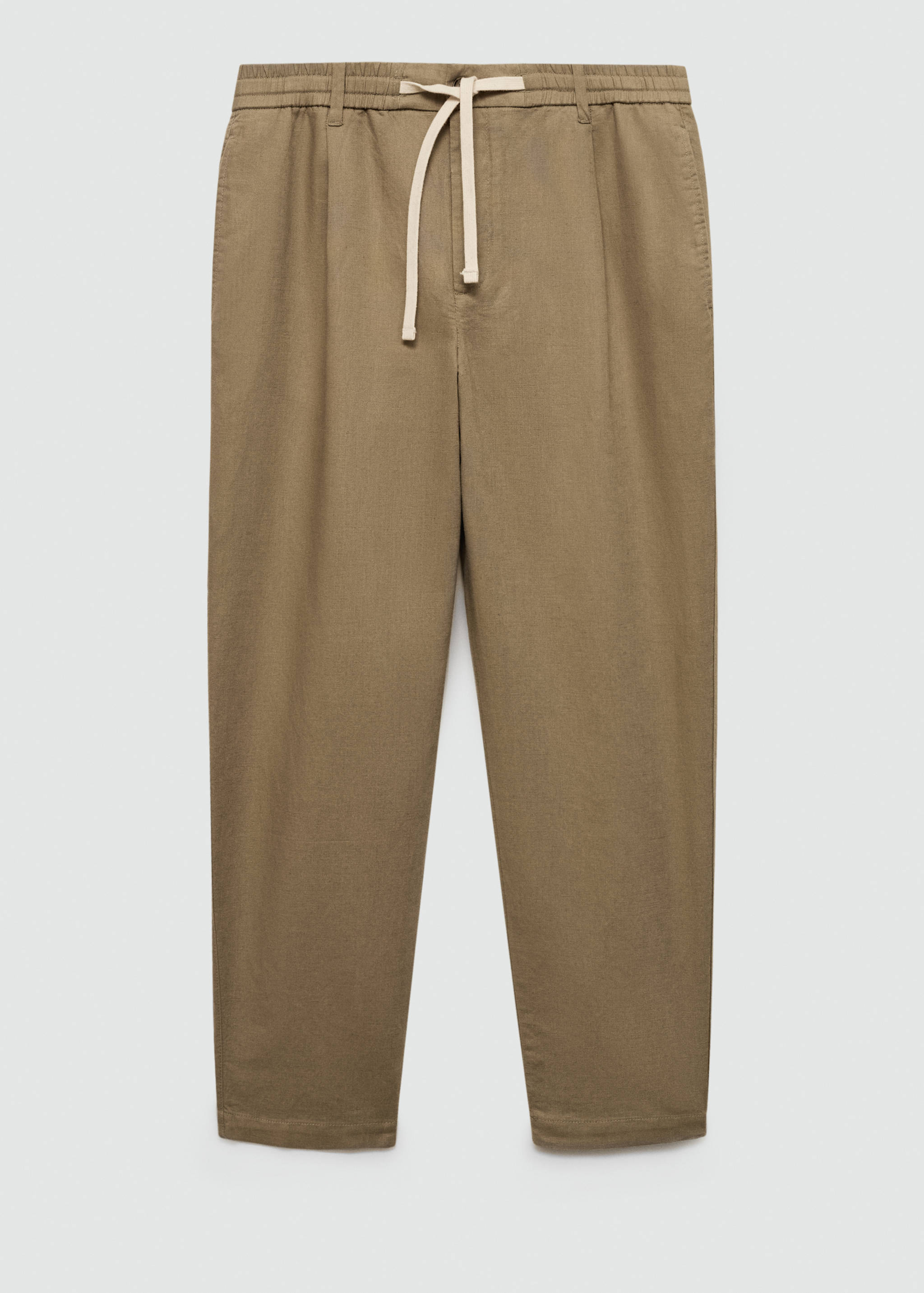Slim-fit trousers with drawstring - Article without model