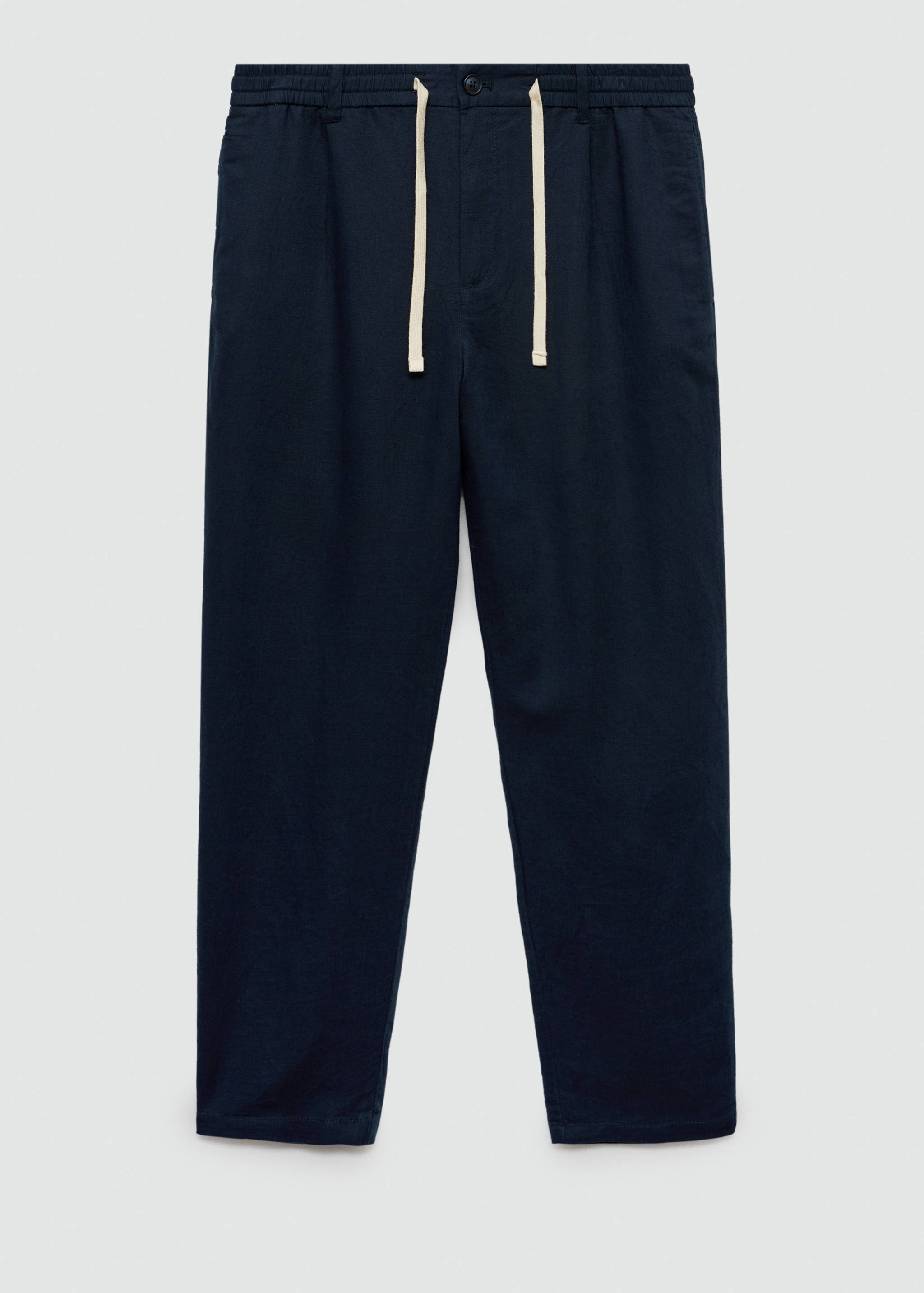 Slim-fit trousers with drawstring - Article without model