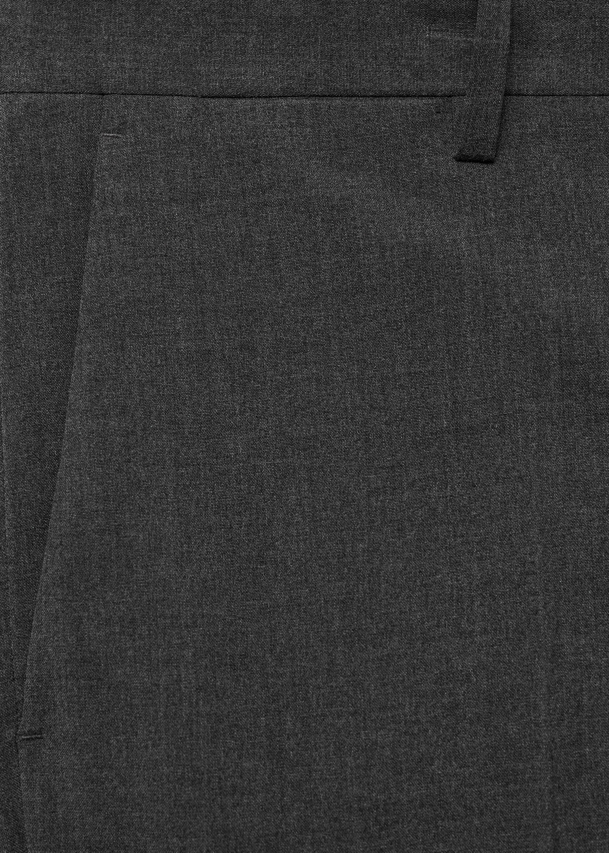 Stretch-fabric slim-fit suit trousers - Details of the article 0