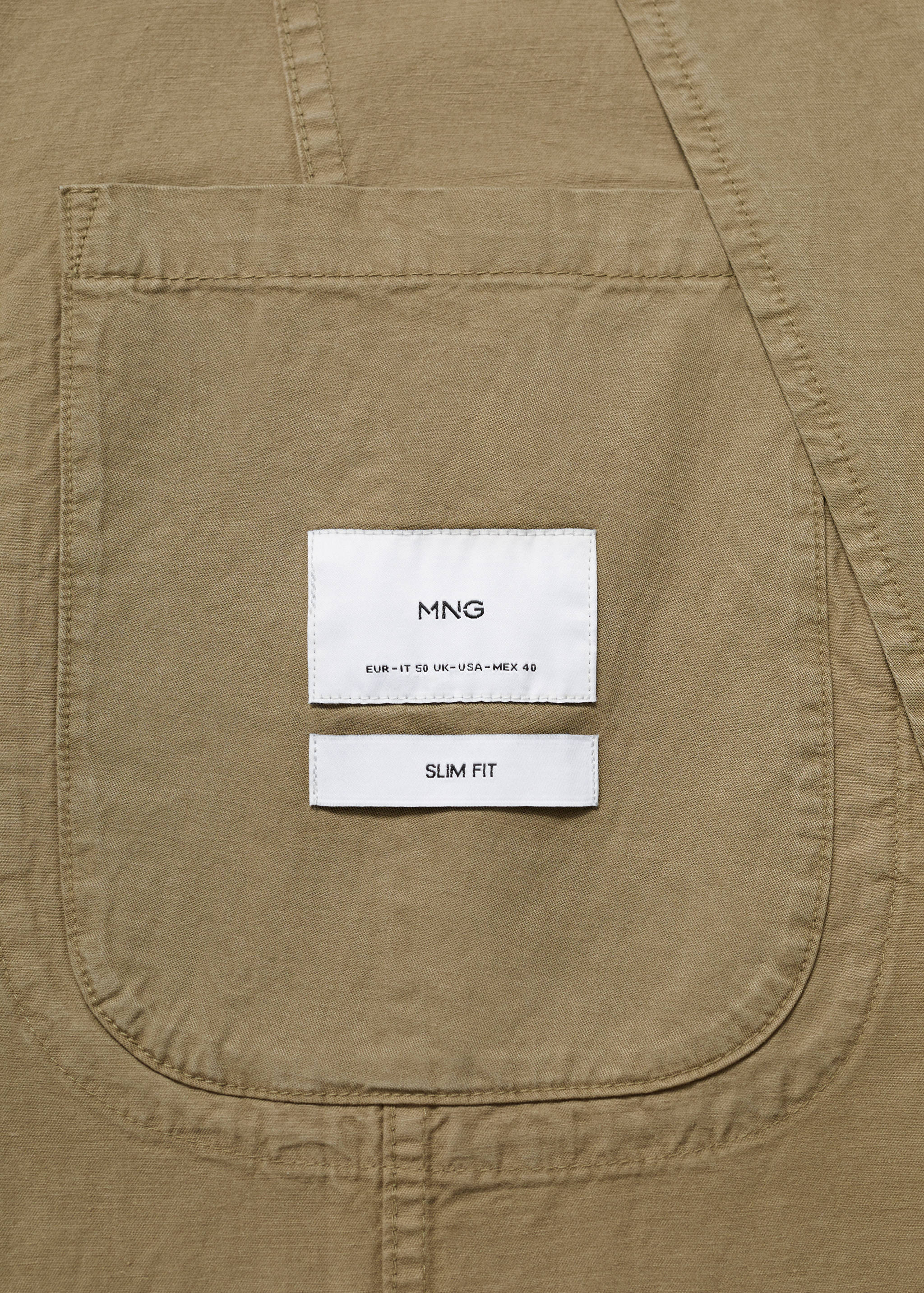 Americana lino algodón efecto lavado - Detalle del artículo 0