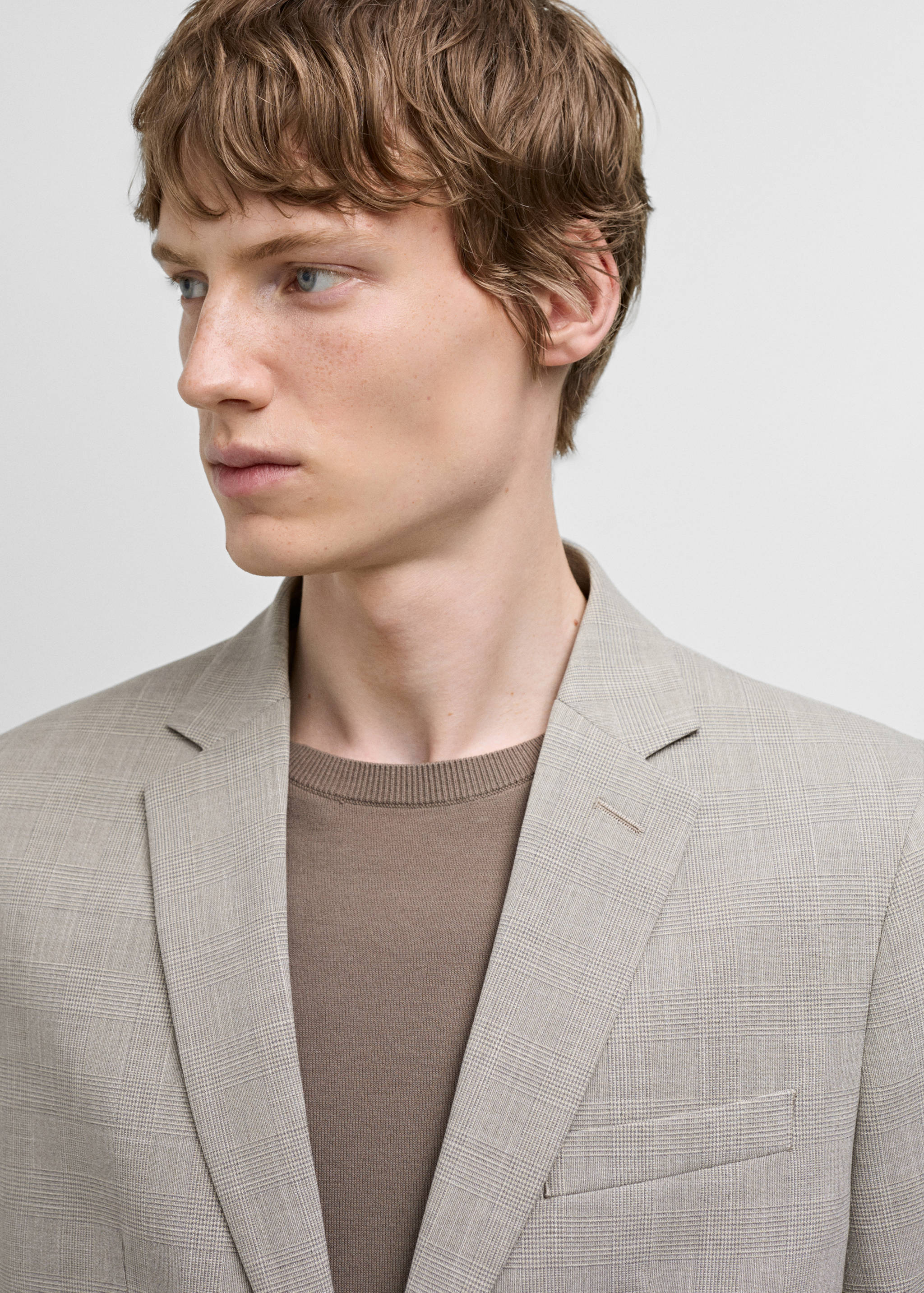 Super slim-fit suit jacket in stretch fabric - Details of the article 1