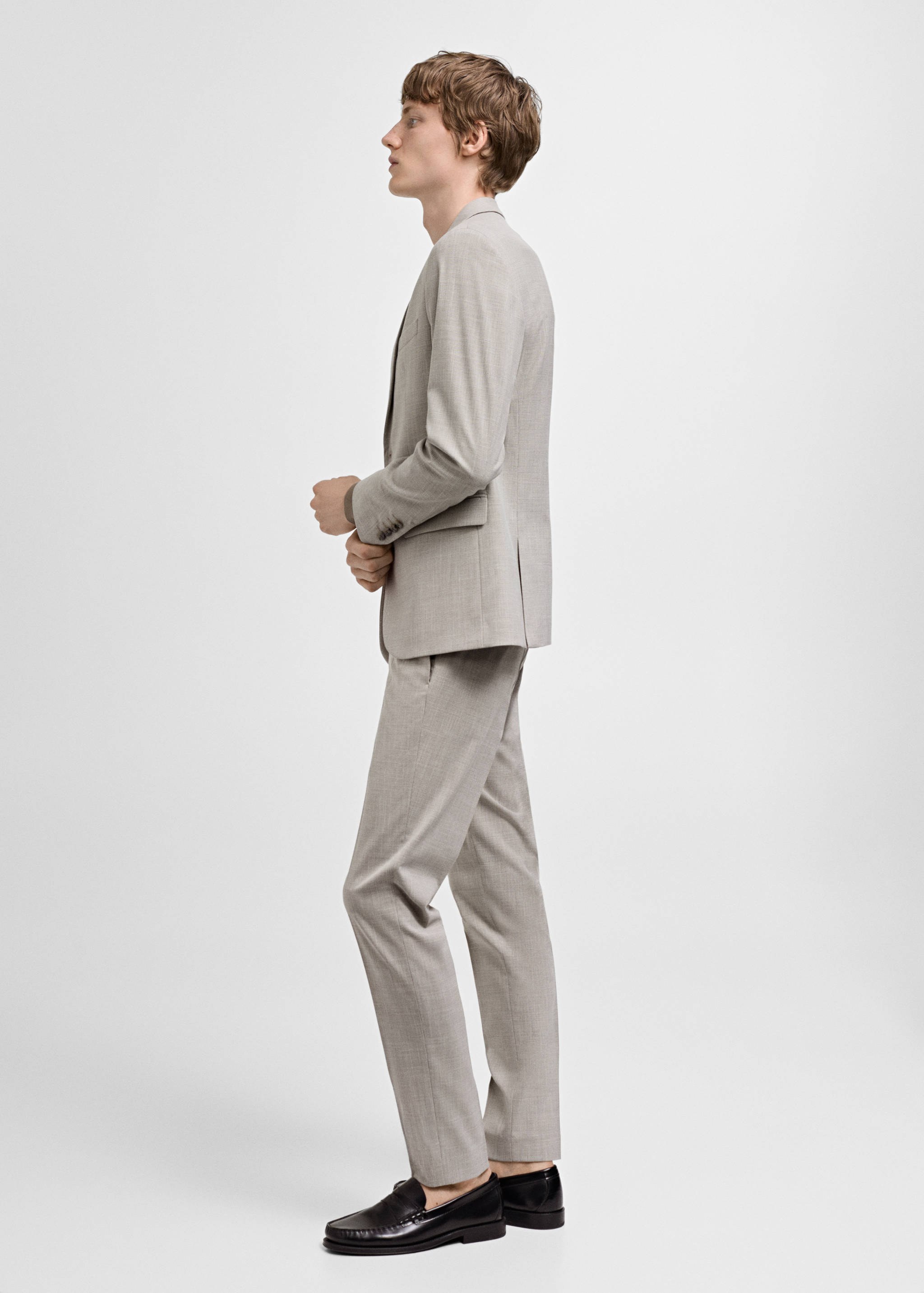 Super slim-fit suit jacket in stretch fabric - Details of the article 2