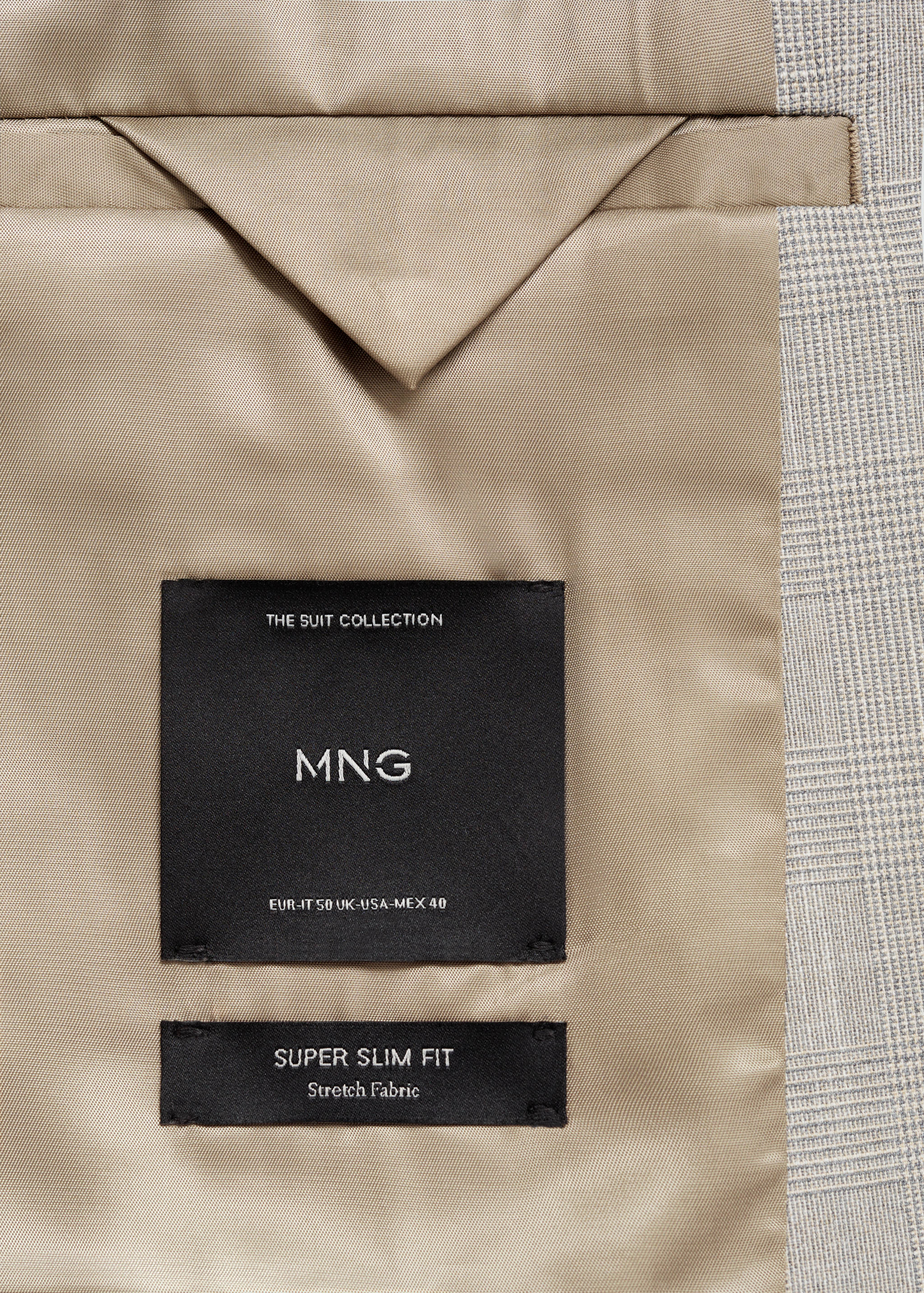 Super slim-fit suit jacket in stretch fabric - Details of the article 0