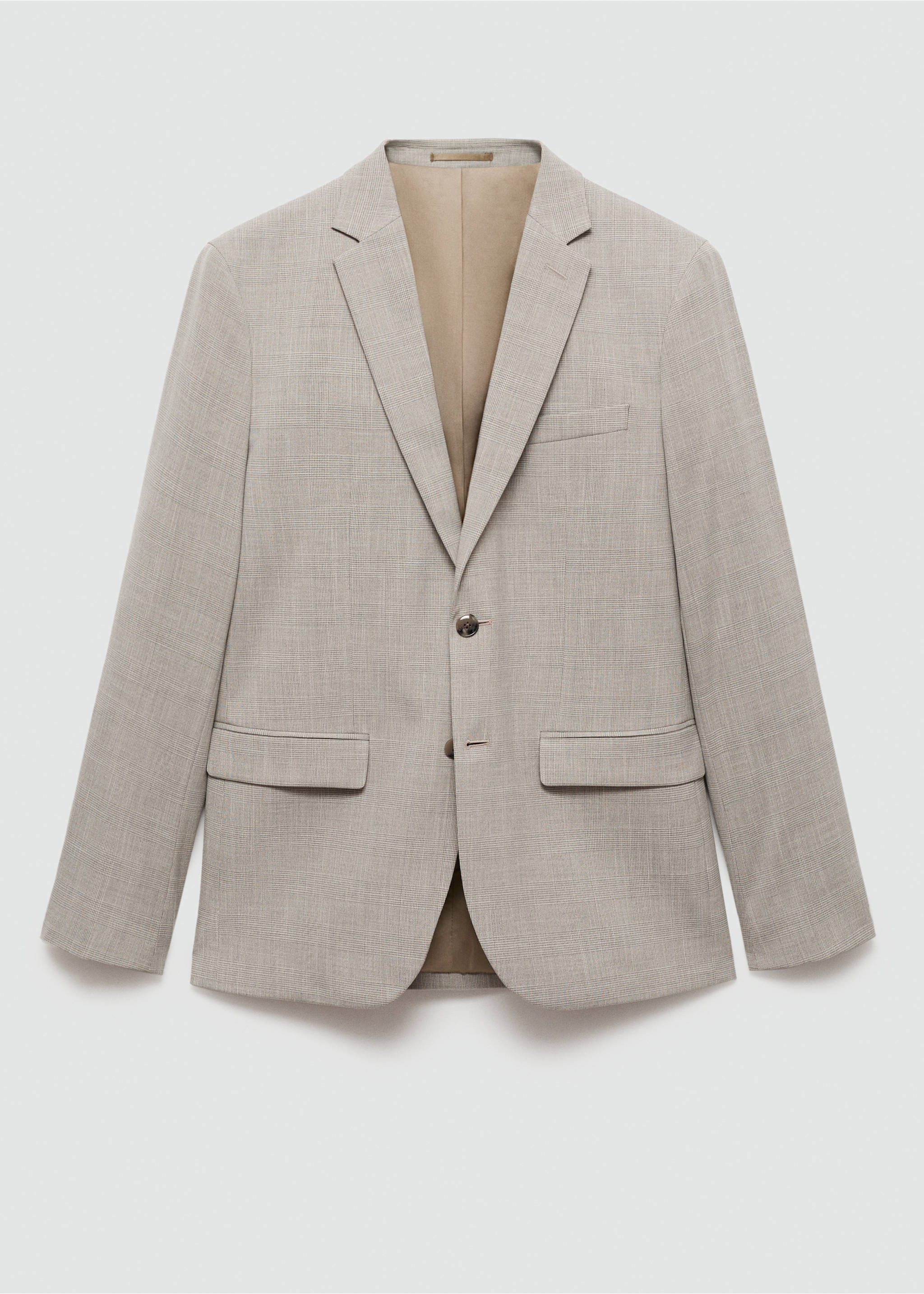Blazer de fato stretch super slim fit - Artigo sem modelo, Cinzento-mesclado claro. Ref: 77010576-00.
