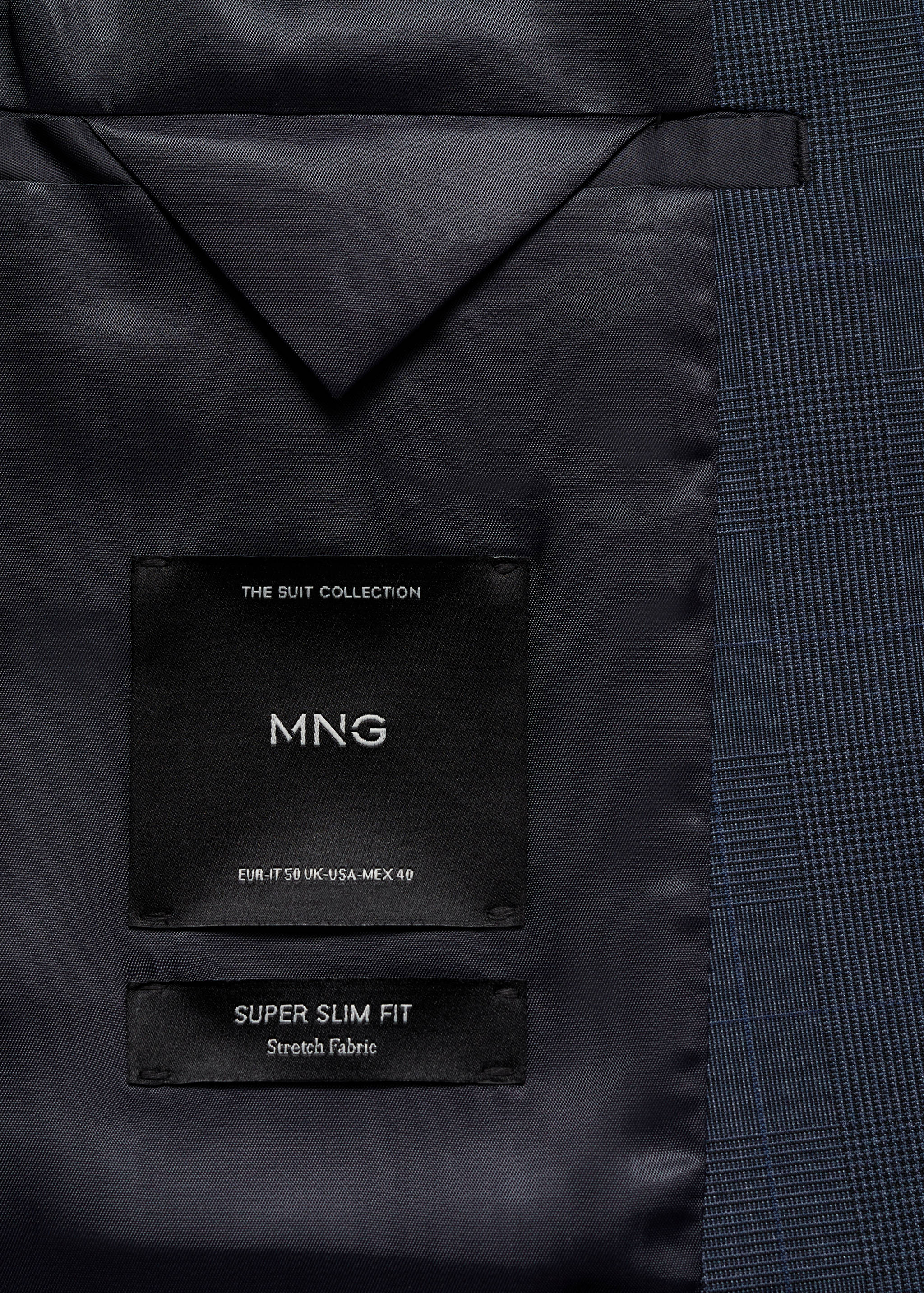 Super slim-fit suit jacket in stretch fabric - Details of the article 0