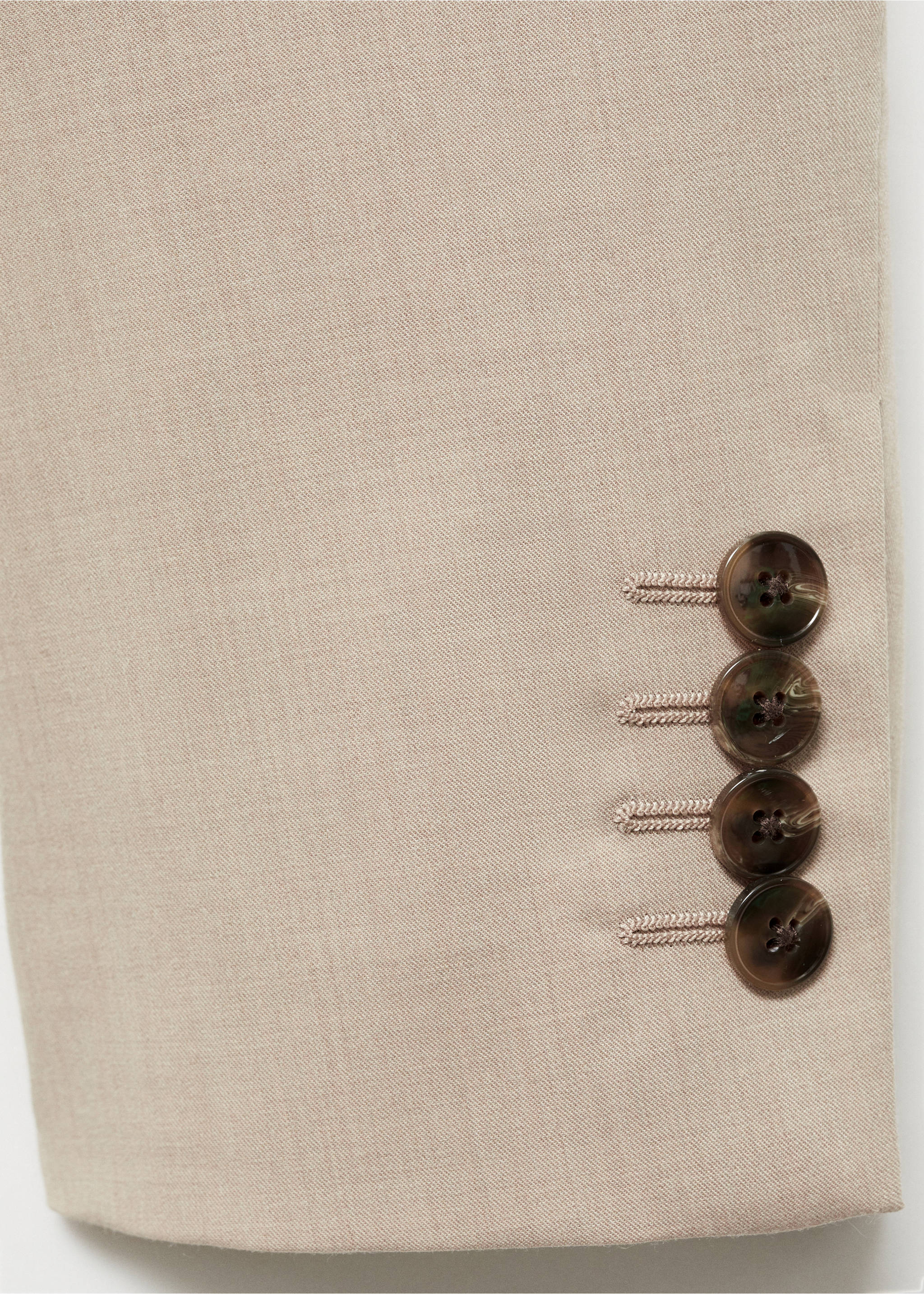 Kavaj super slim fit stretchmaterial - Detaljer om artikeln 8, Beige. Ref: 77010578-00.