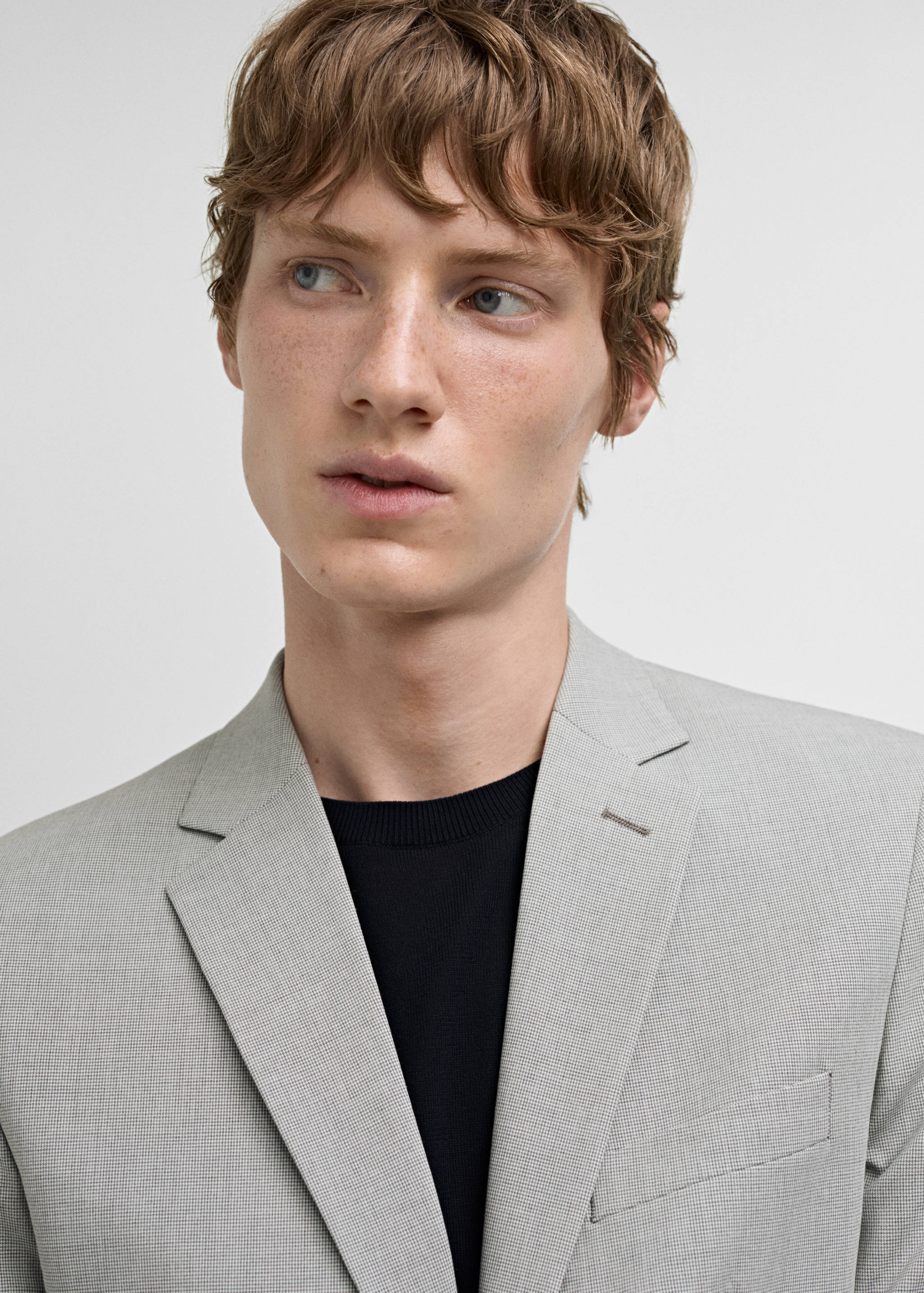 Super slim-fit suit jacket in stretch fabric - Details of the article 1