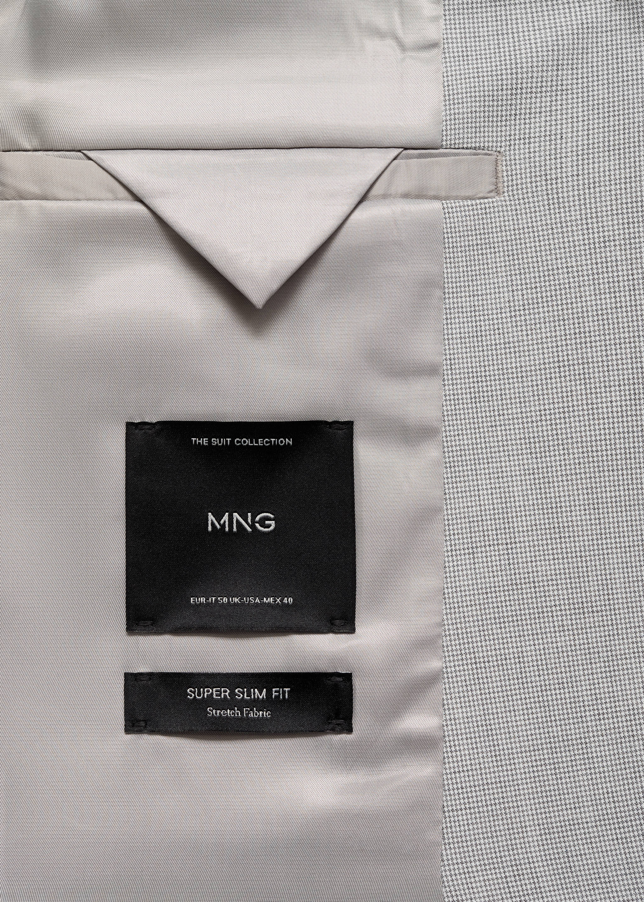 Super slim-fit suit jacket in stretch fabric - Details of the article 0