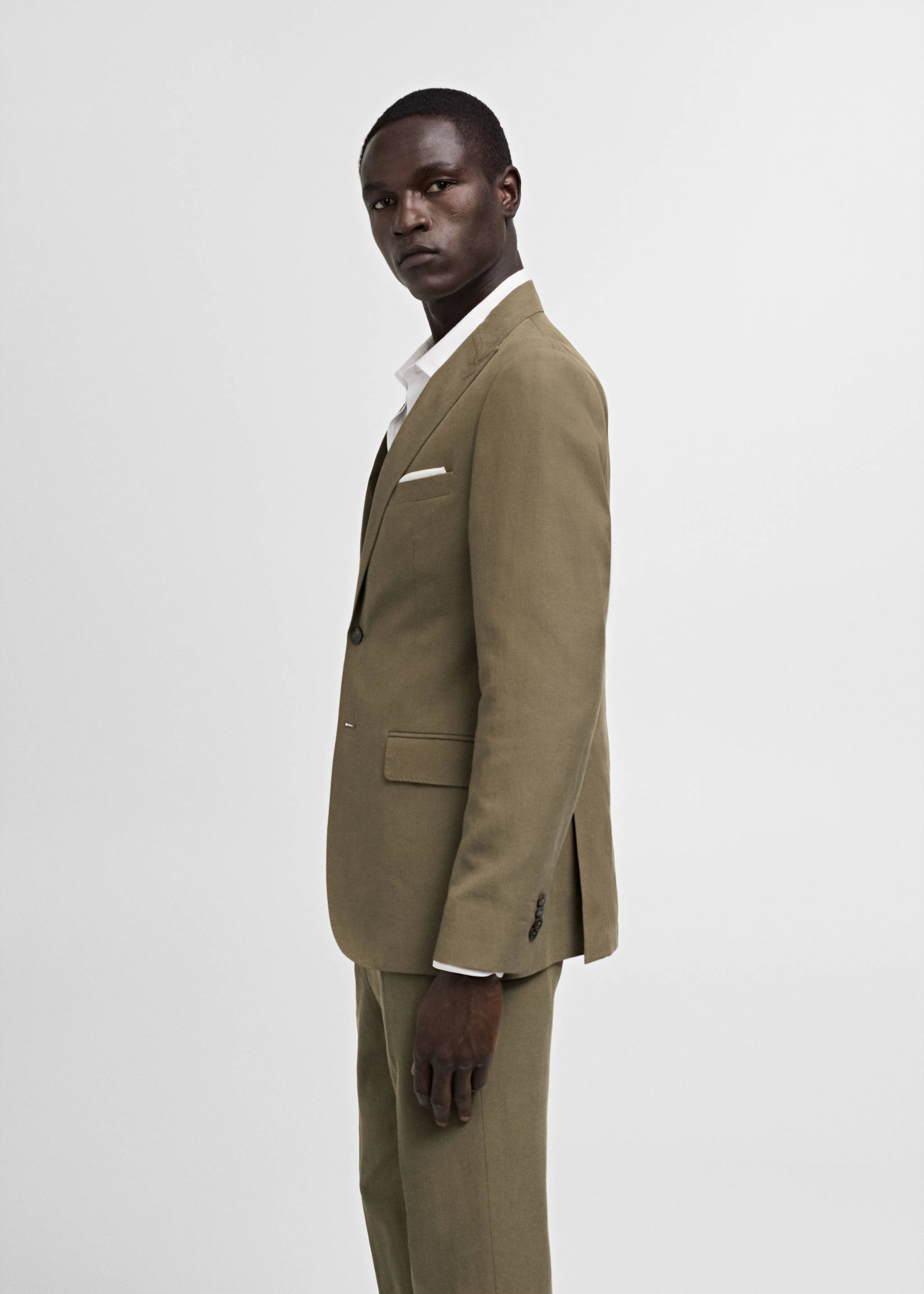 Slim-fit Tencel™ blend suit jacket - Details of the article 6