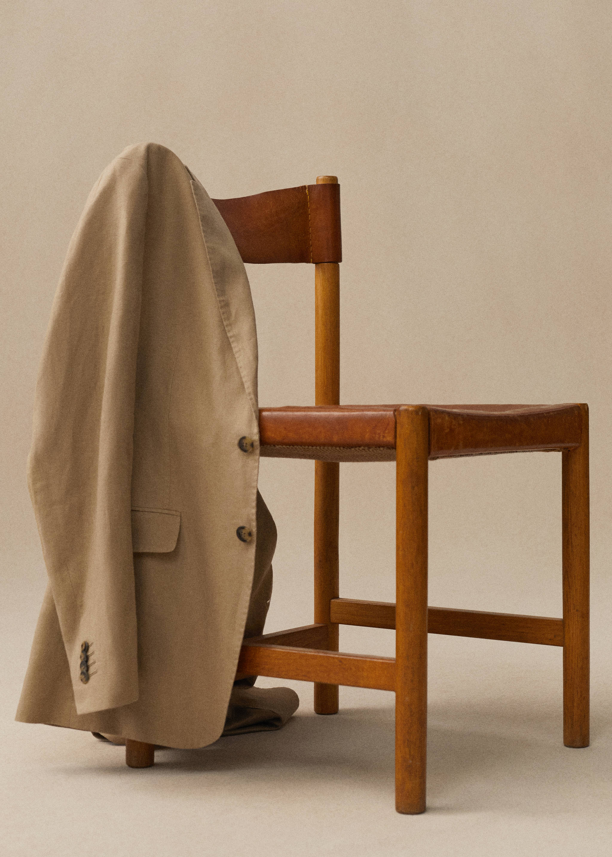 100% linen slim-fit suit jacket - Details of the article 7