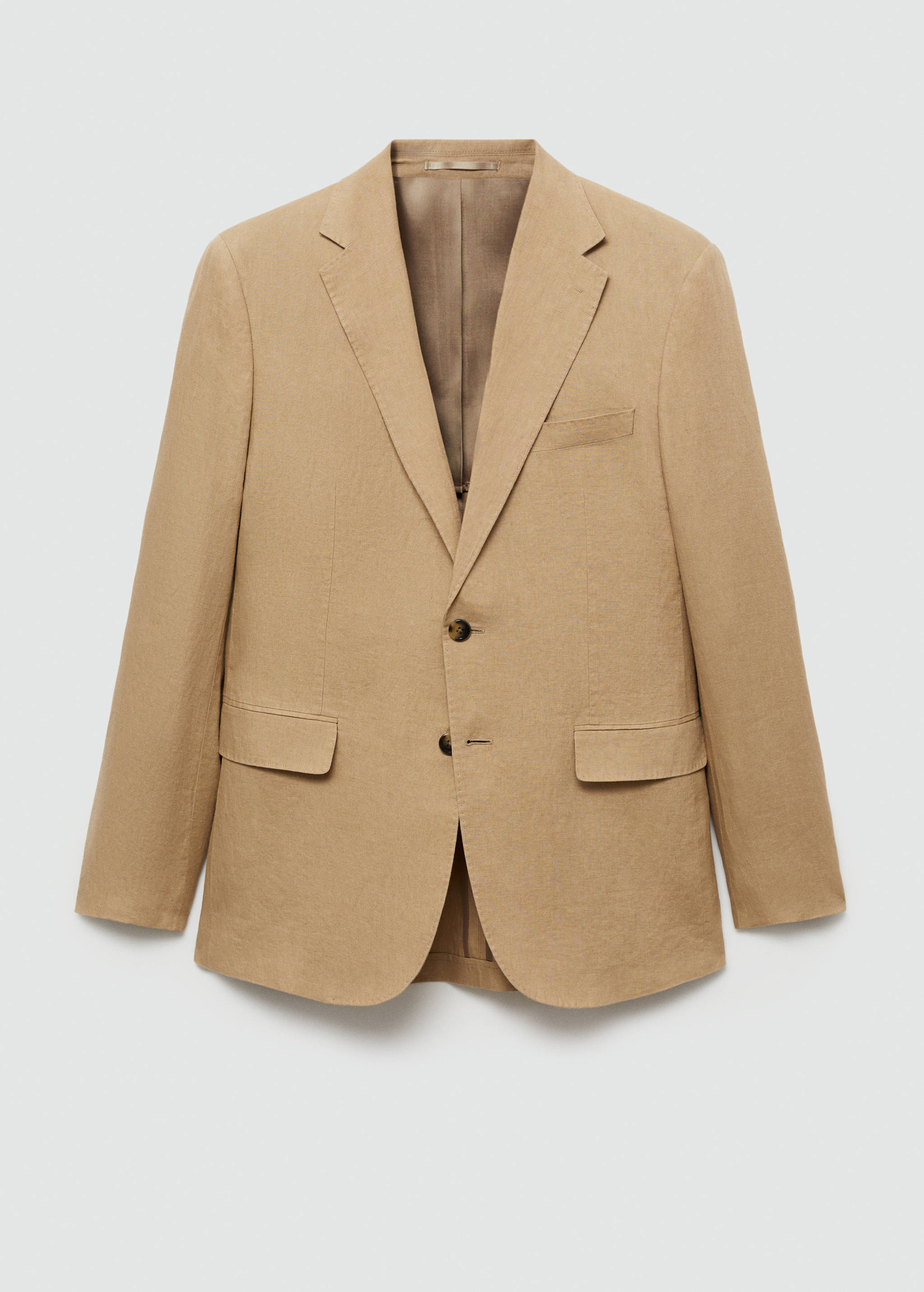 100% linen slim-fit suit jacket - Article without model