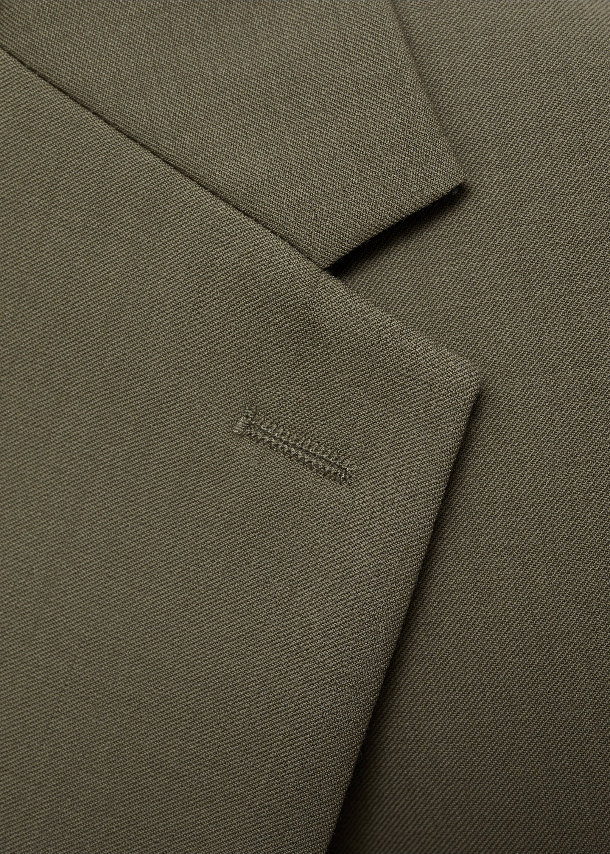 100% virgin wool slim-fit suit jacket - Details of the article 8, Pastel Green. Ref: 77010588-00.