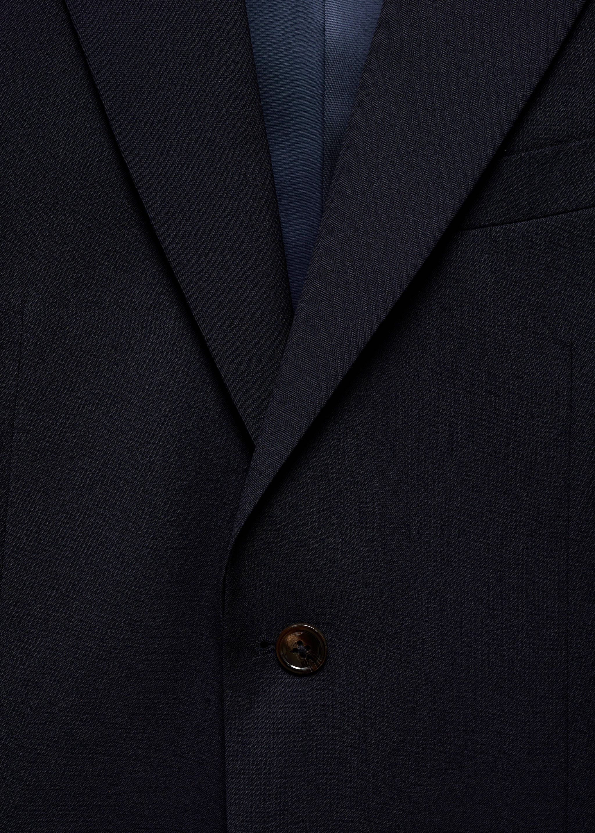 100% virgin wool slim-fit suit jacket - Details of the article 8