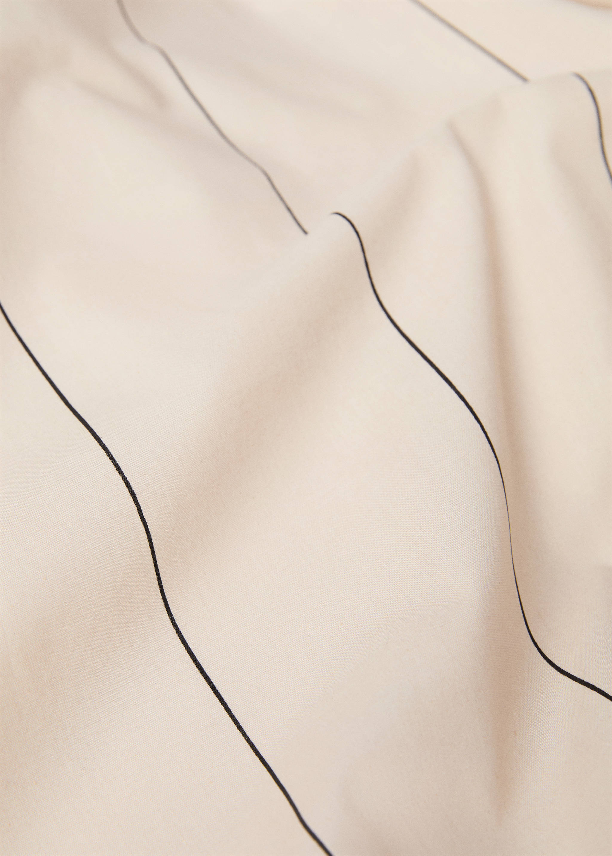 Gestreifter Bettbezug aus 100 % Baumwolle für 90 cm Bett - Detail des Artikels 1