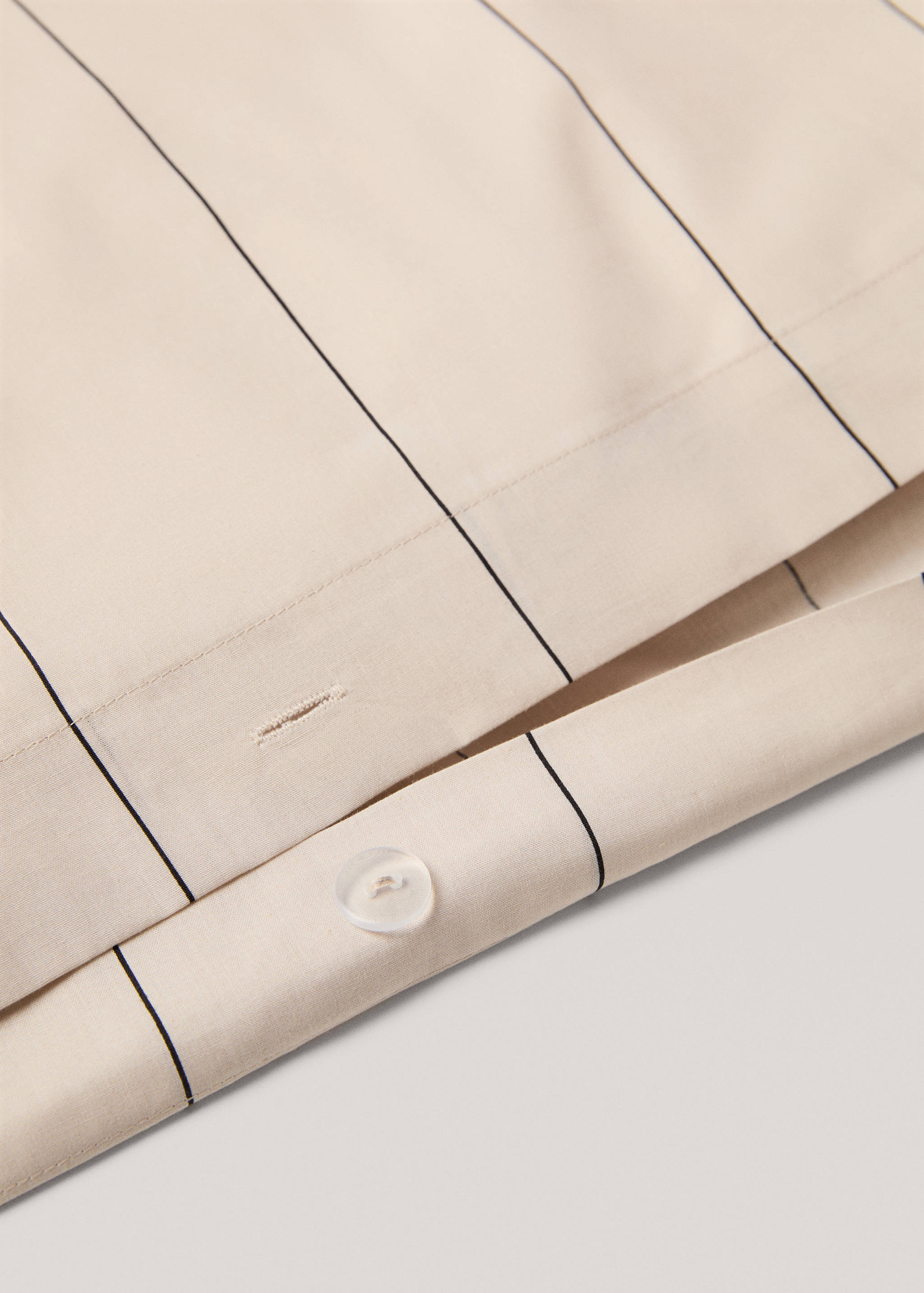 Gestreifter Bettbezug aus 100 % Baumwolle für 90 cm Bett - Detail des Artikels 2