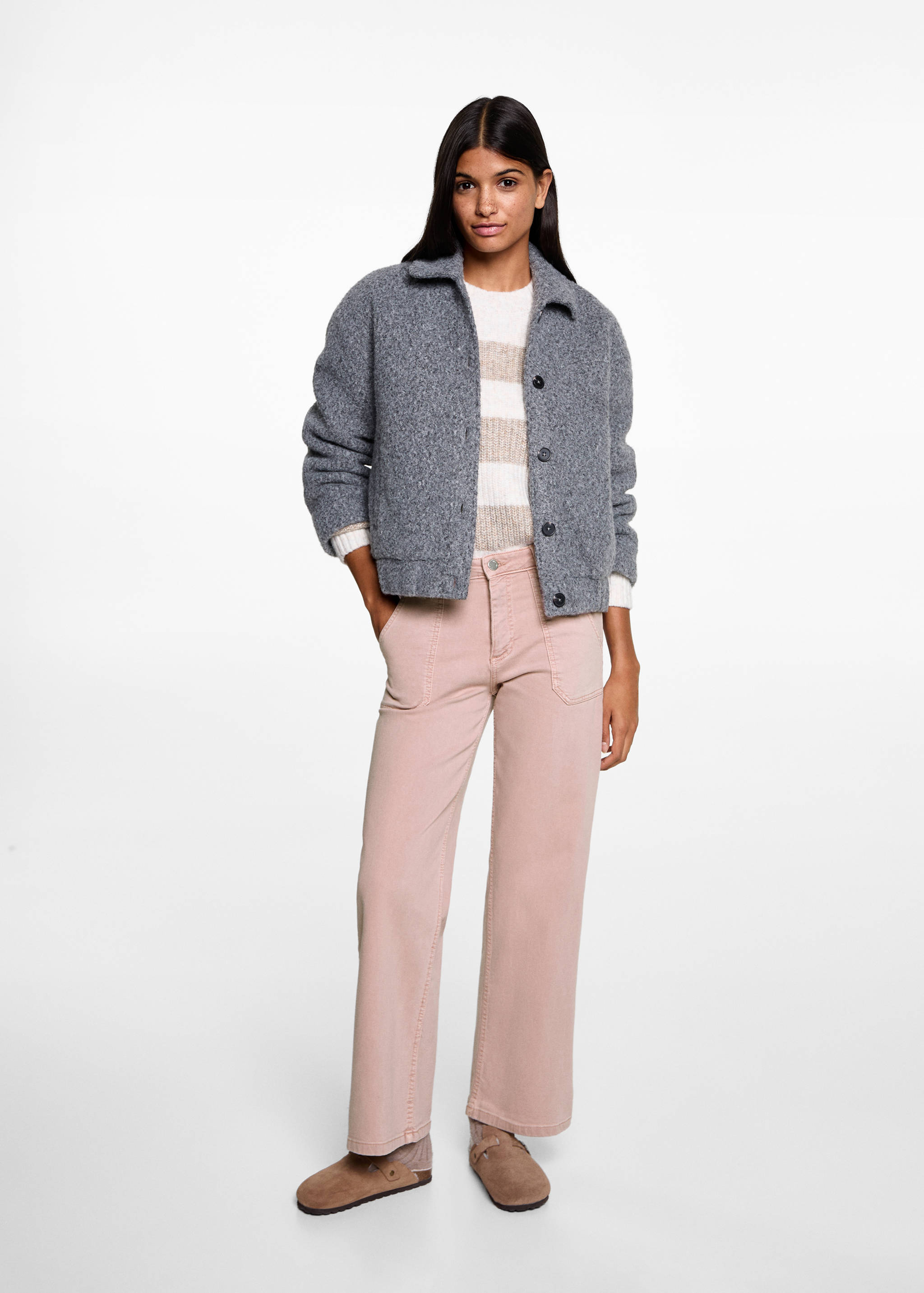 Culotte jeans with pockets - General plane