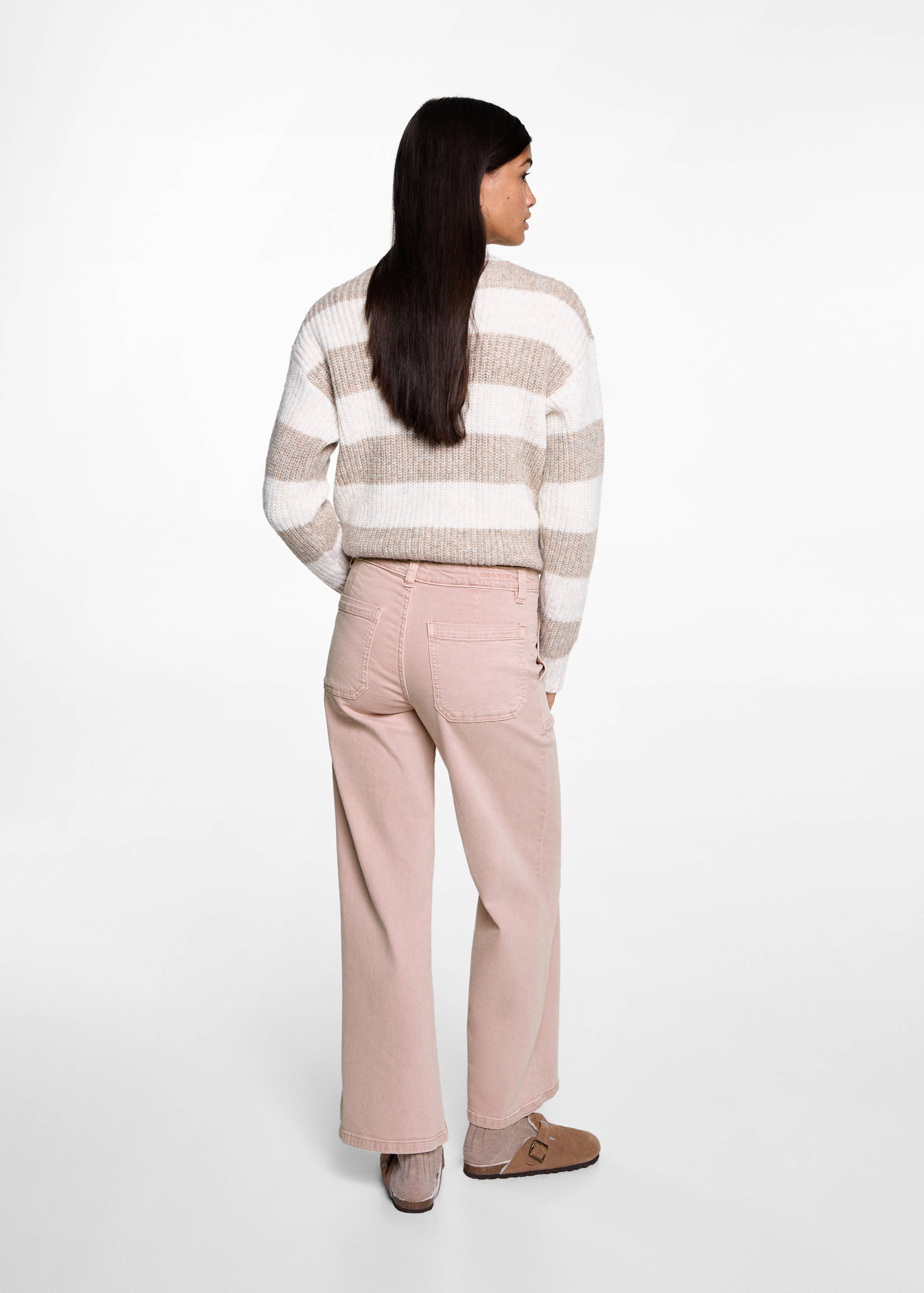 Culotte jeans with pockets - Reverse of the article