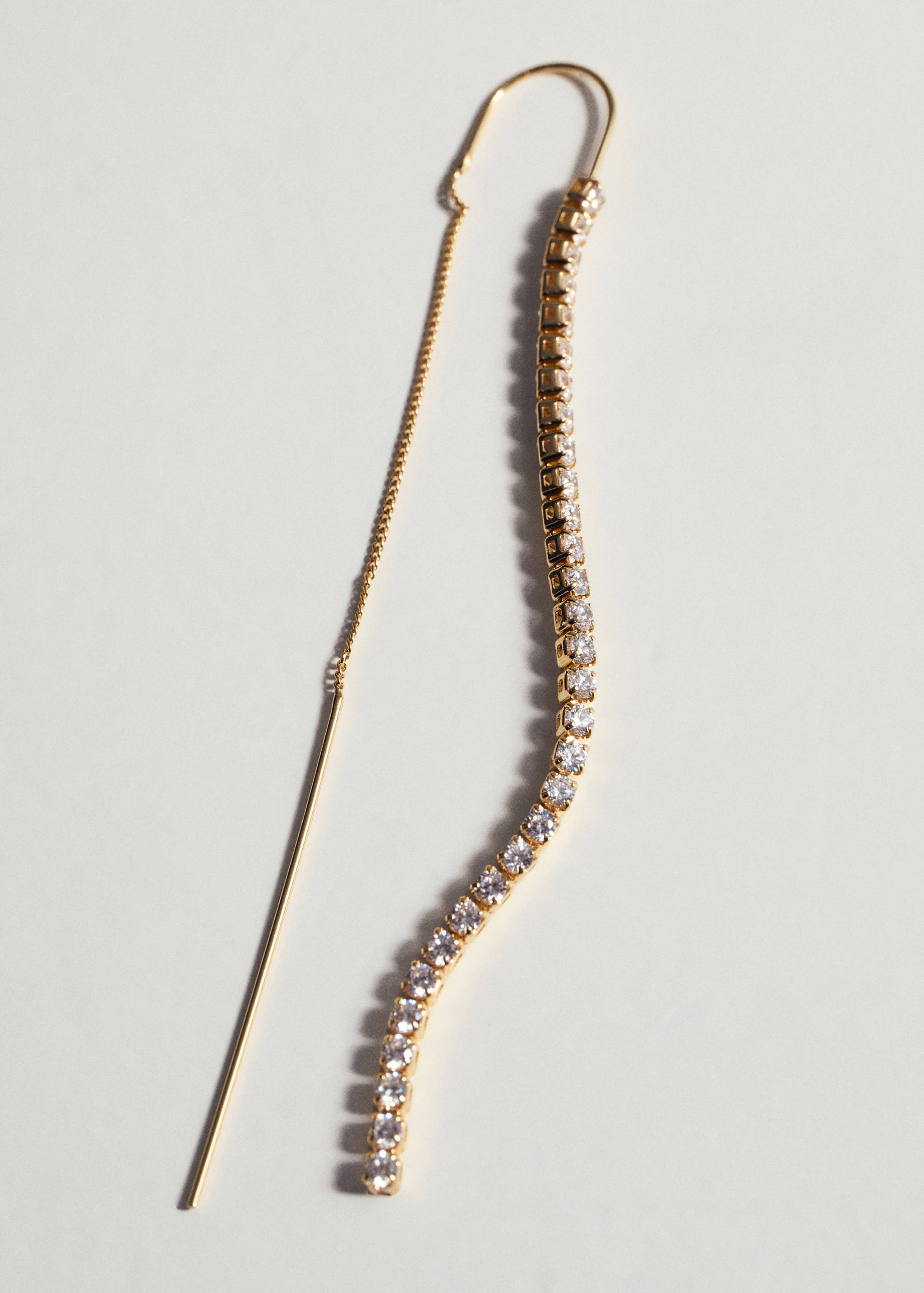 Boucles d'oreilles fil cristaux - Détail de l'article 5