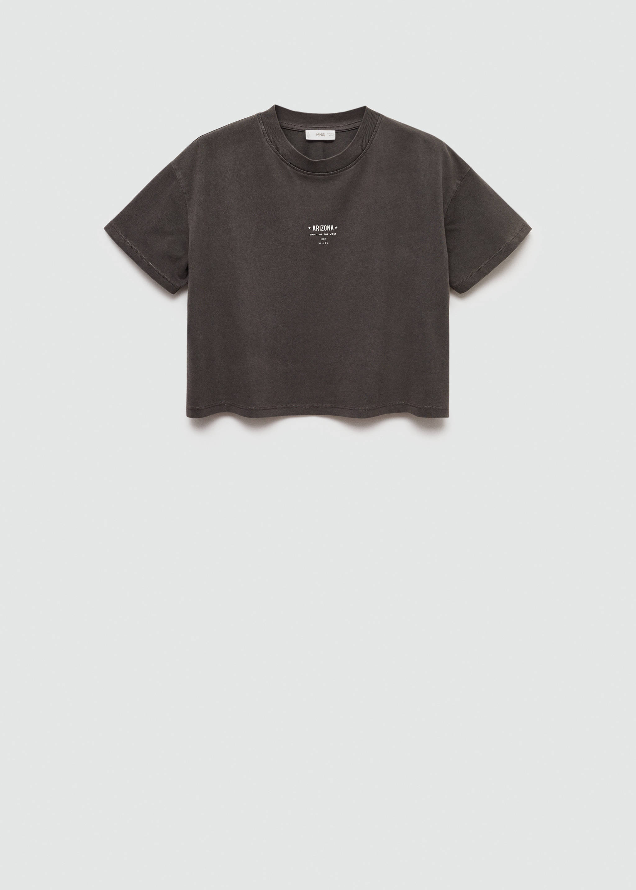 Kort t-shirt med tryck - Artikel utan modell