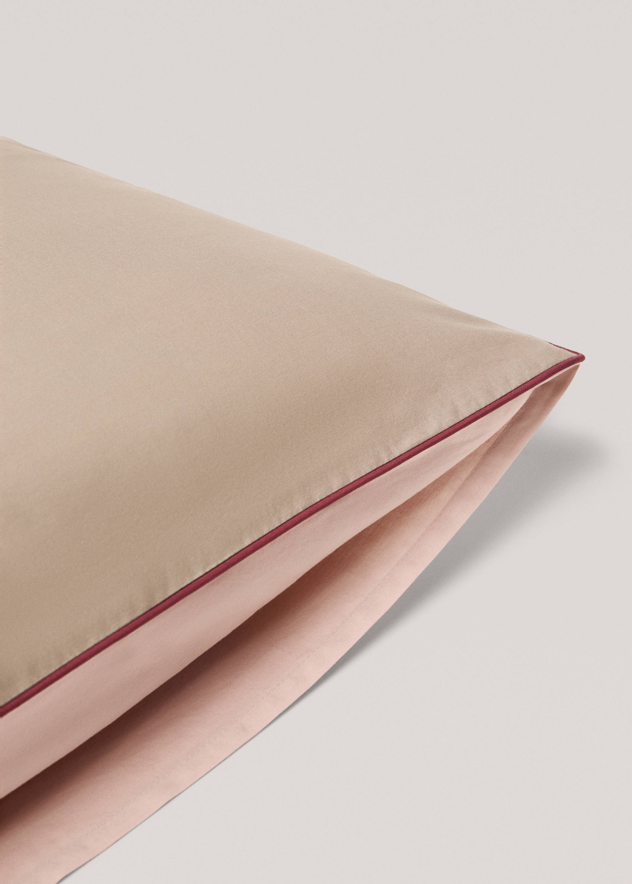 Two-tone reversible pillowcase 60x60cm - Details of the article 2
