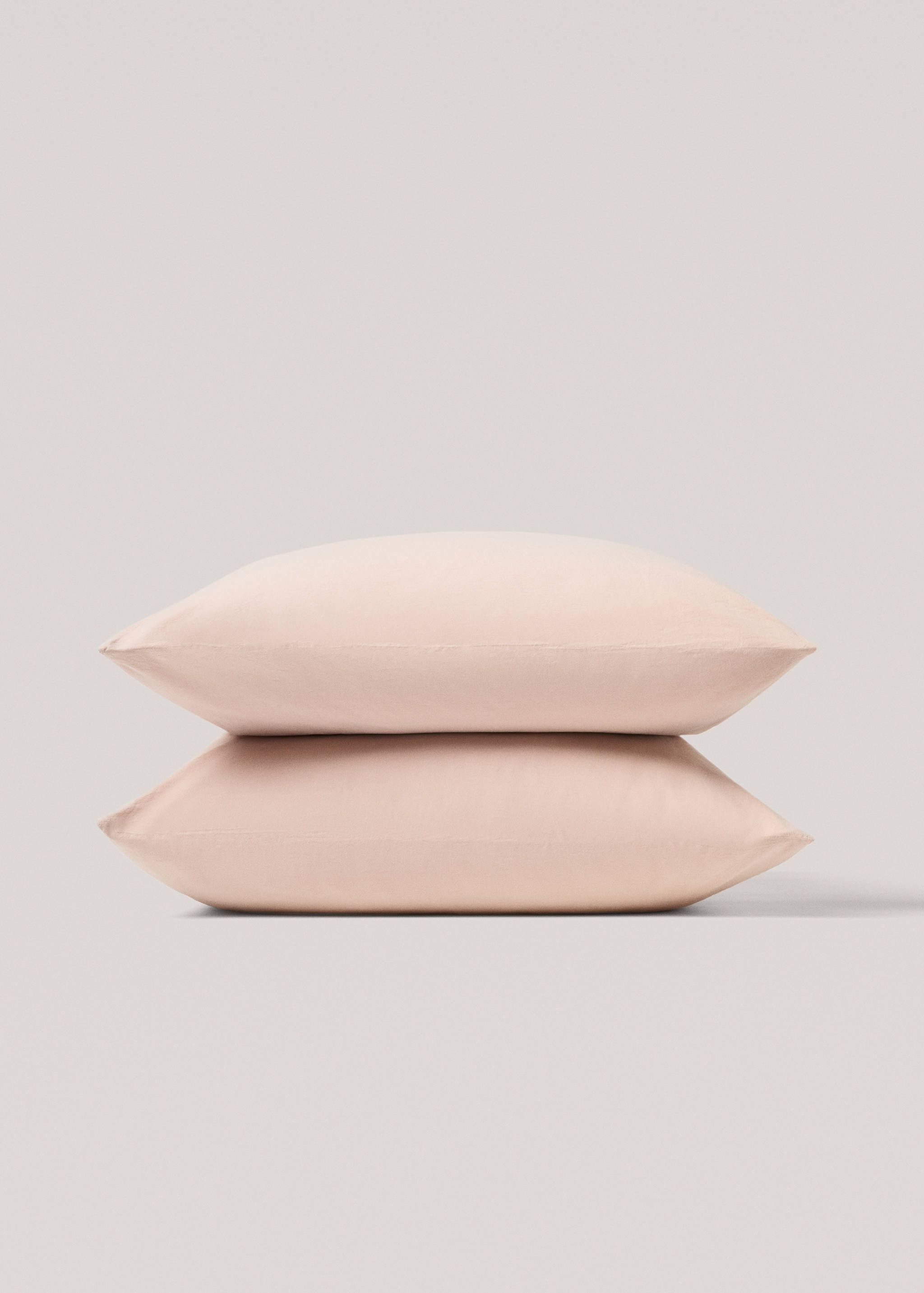 Washed cotton pillowcase 60x60cm - Details of the article 4