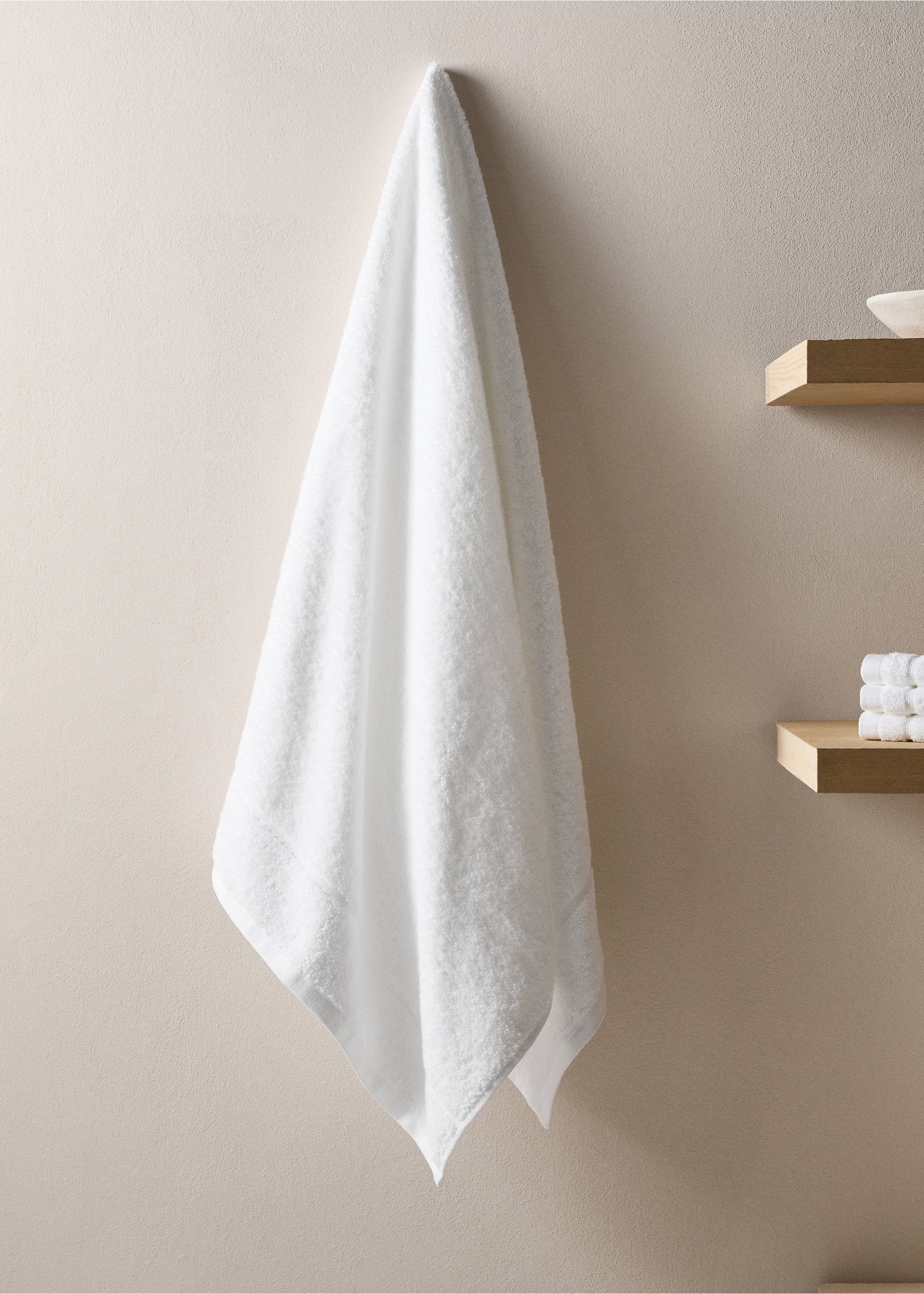 70x140cm cotton bath towel - General plane, White. Ref: 77010638-00.