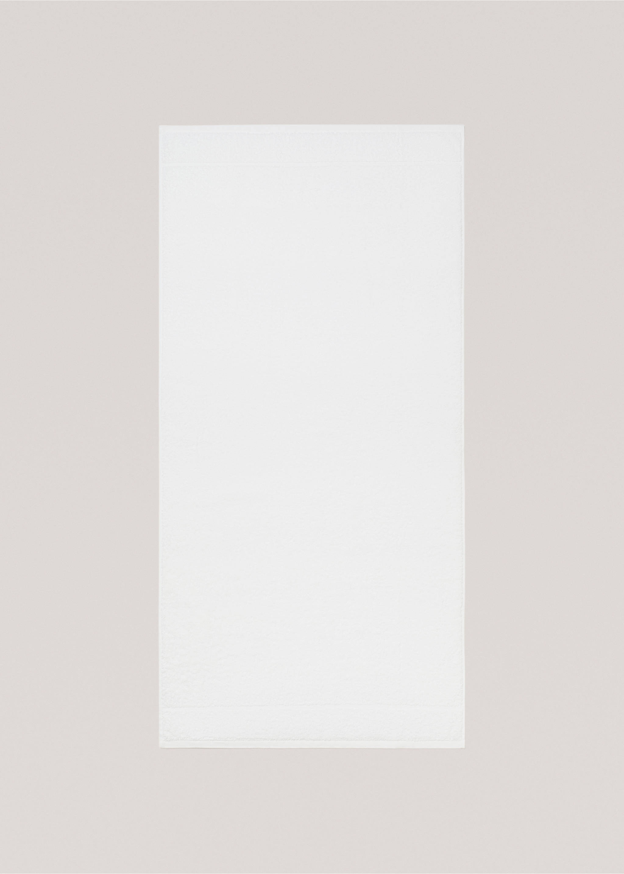 70x140cm cotton bath towel - Details of the article 1, White. Ref: 77010638-00.