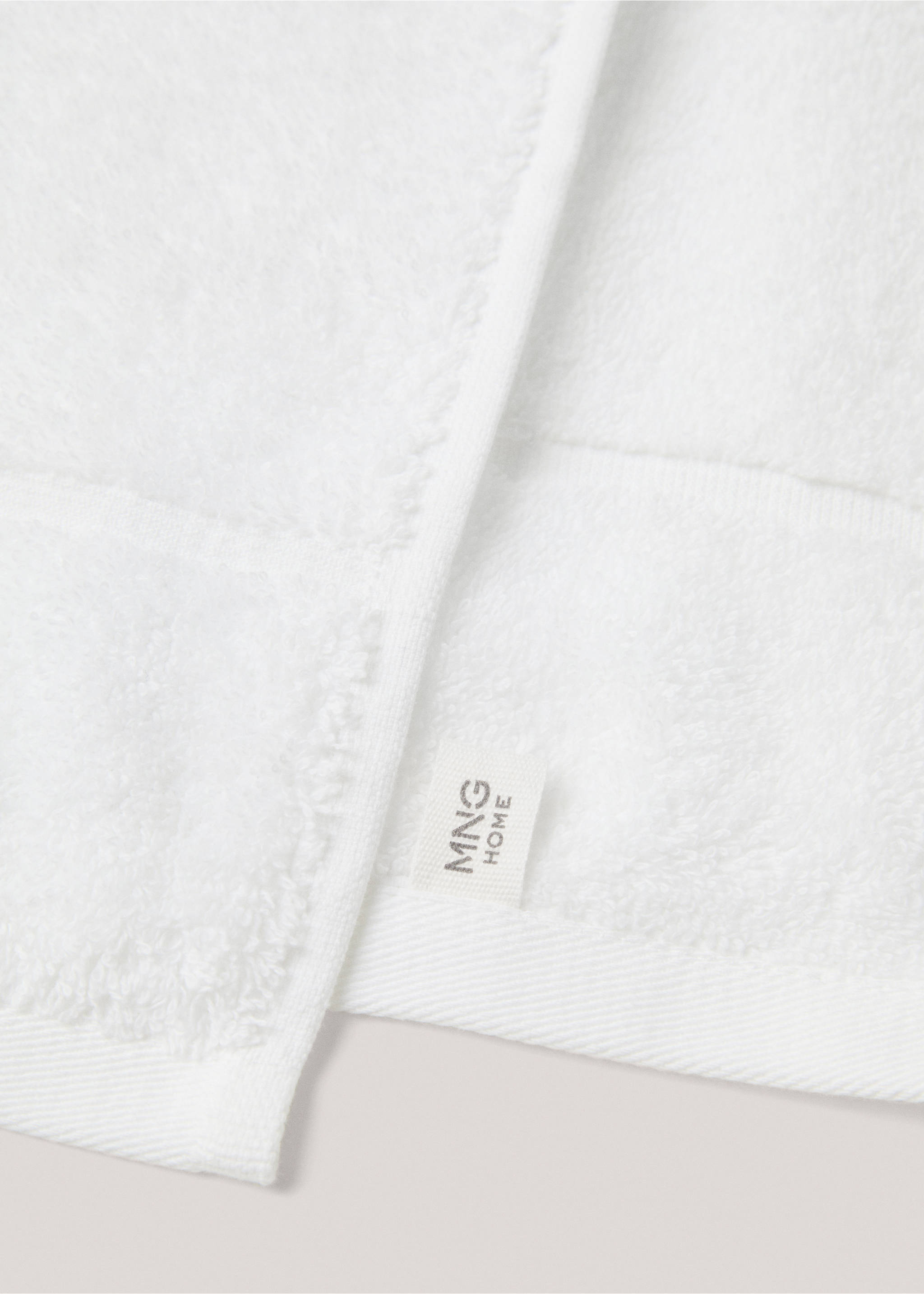 70x140cm cotton bath towel - Details of the article 3, White. Ref: 77010638-00.