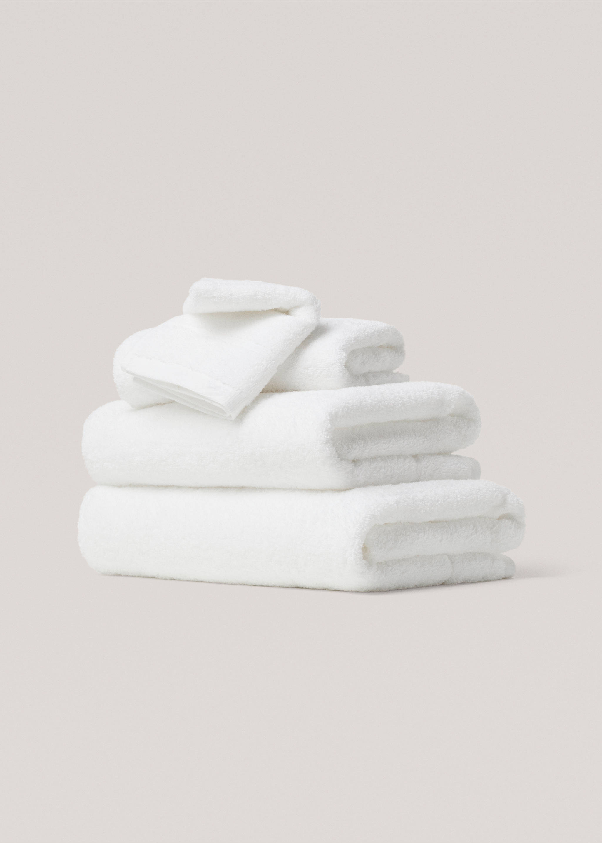 70x140cm cotton bath towel - Article without model, White. Ref: 77010638-00.