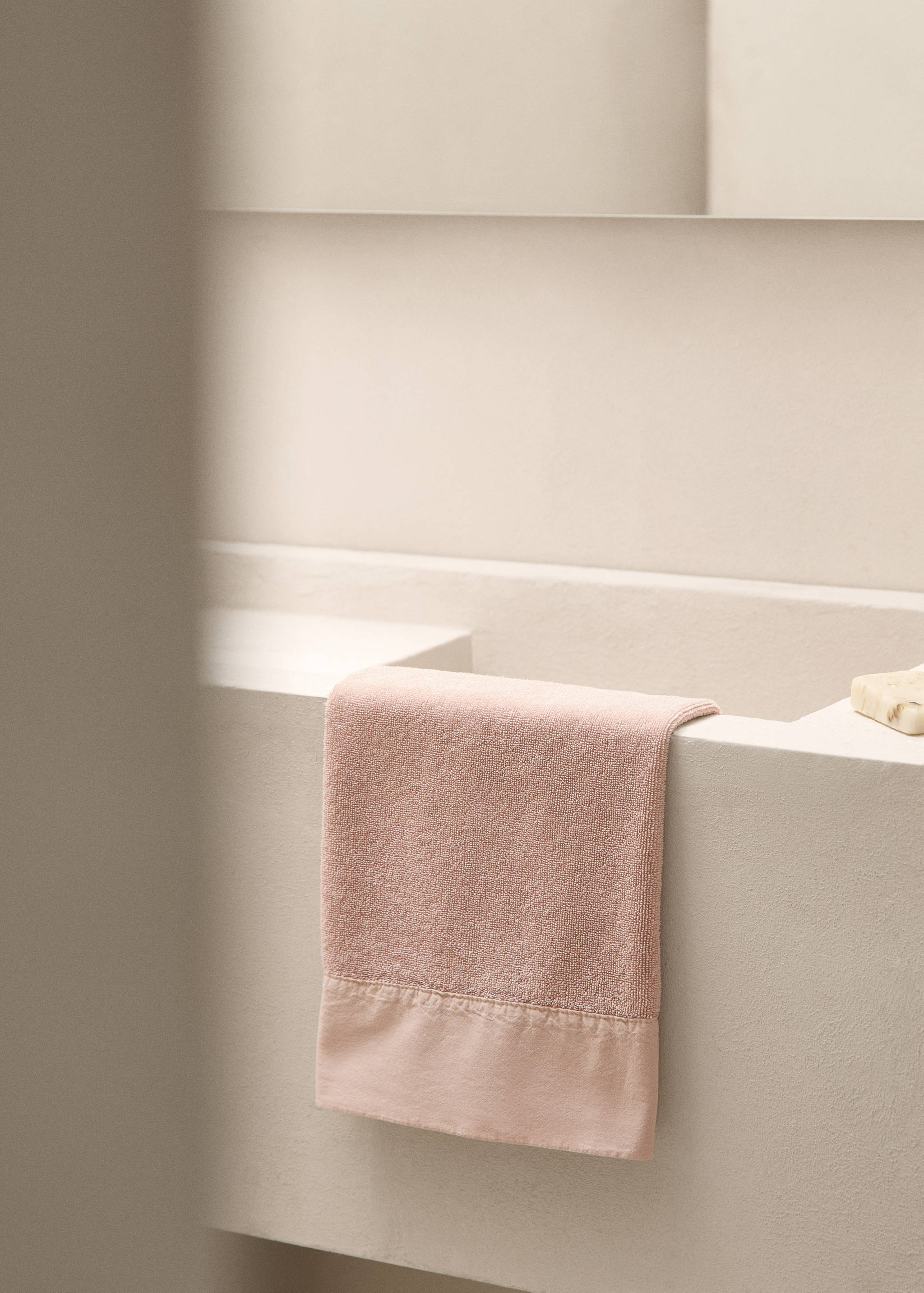 Cotton textured hand towel 50x90cm - General plane