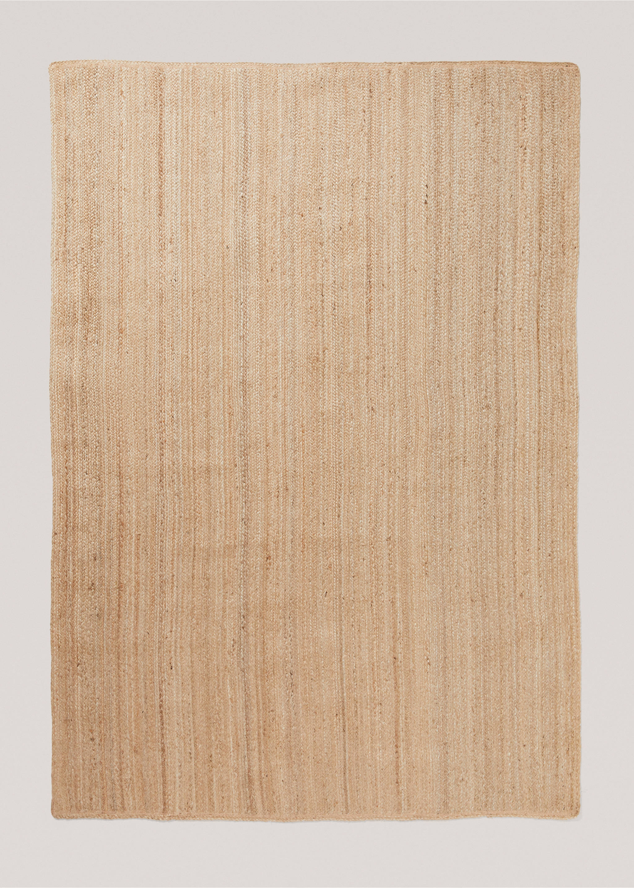 Großer runder Teppich aus Naturfasern - Artikel ohne Model, Beige. Ref: 77011011-00.