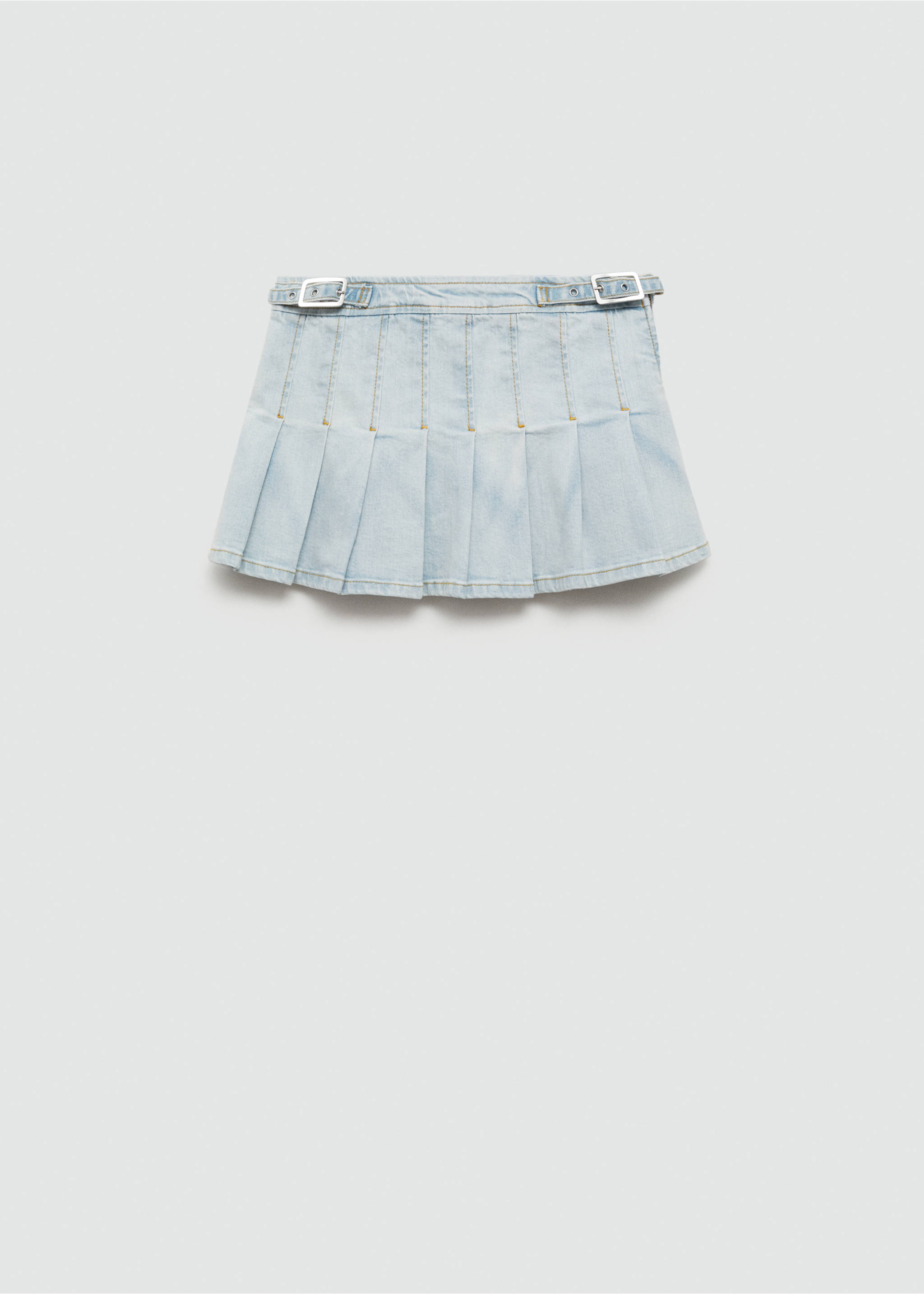 Minifalda vaquera tablas - Artículo sin modelo, Azul. Ref: 77011507-00.