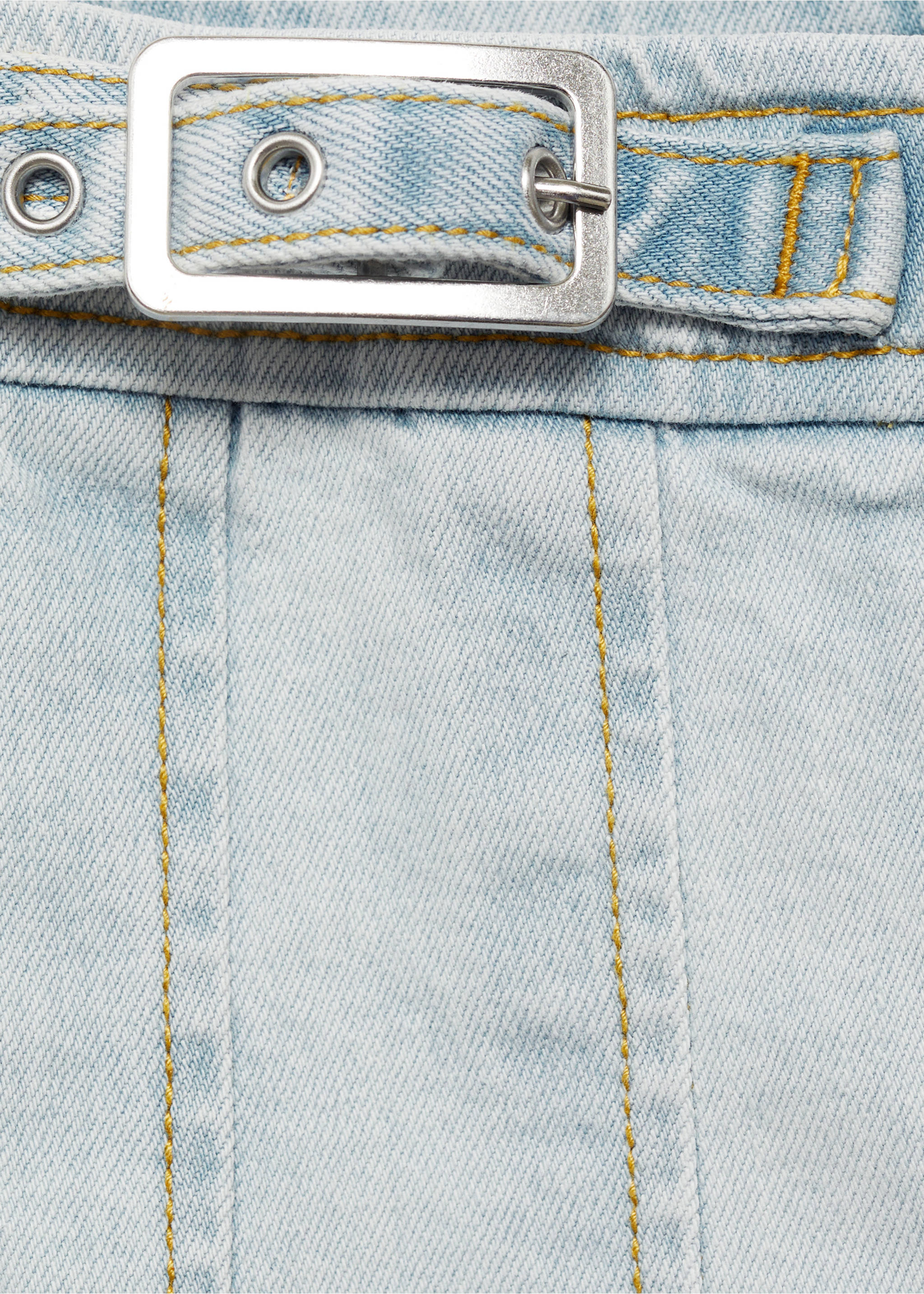 Minifalda vaquera tablas - Detalle del artículo 8, Azul. Ref: 77011507-00.