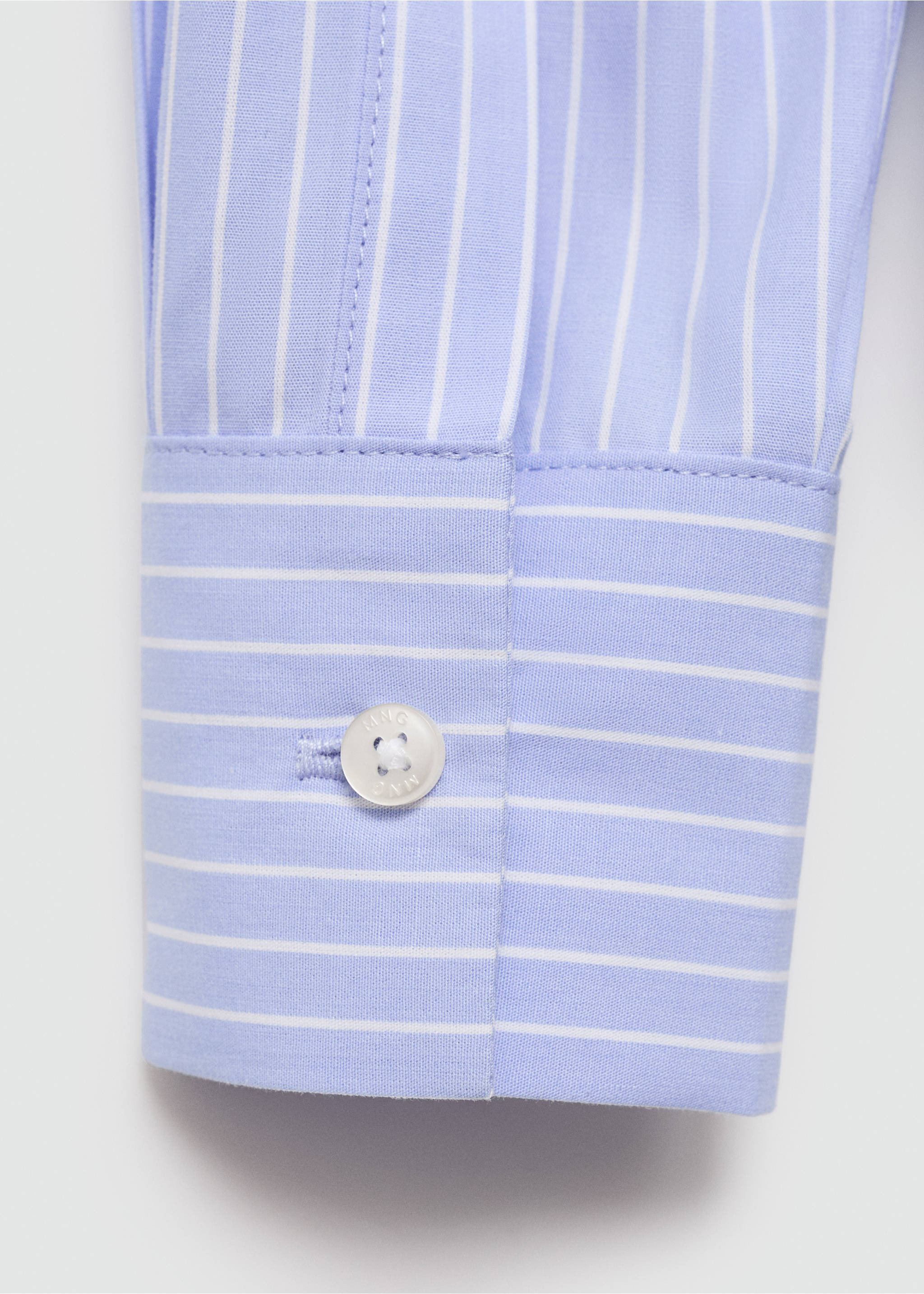 Bavlněná košilka s volány - Detail zboží 0, Modrá. Ref: 77011508-00.